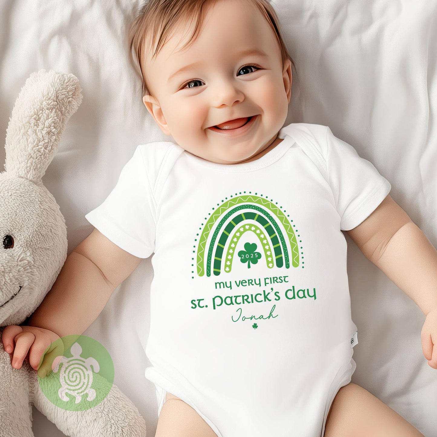 My First St.Patrick's Day Personalised Babygrow Sleepsuit Romper T-shirt Newborn Baby Bodysuit Outfit Gift Irish Celebration Irish Clover