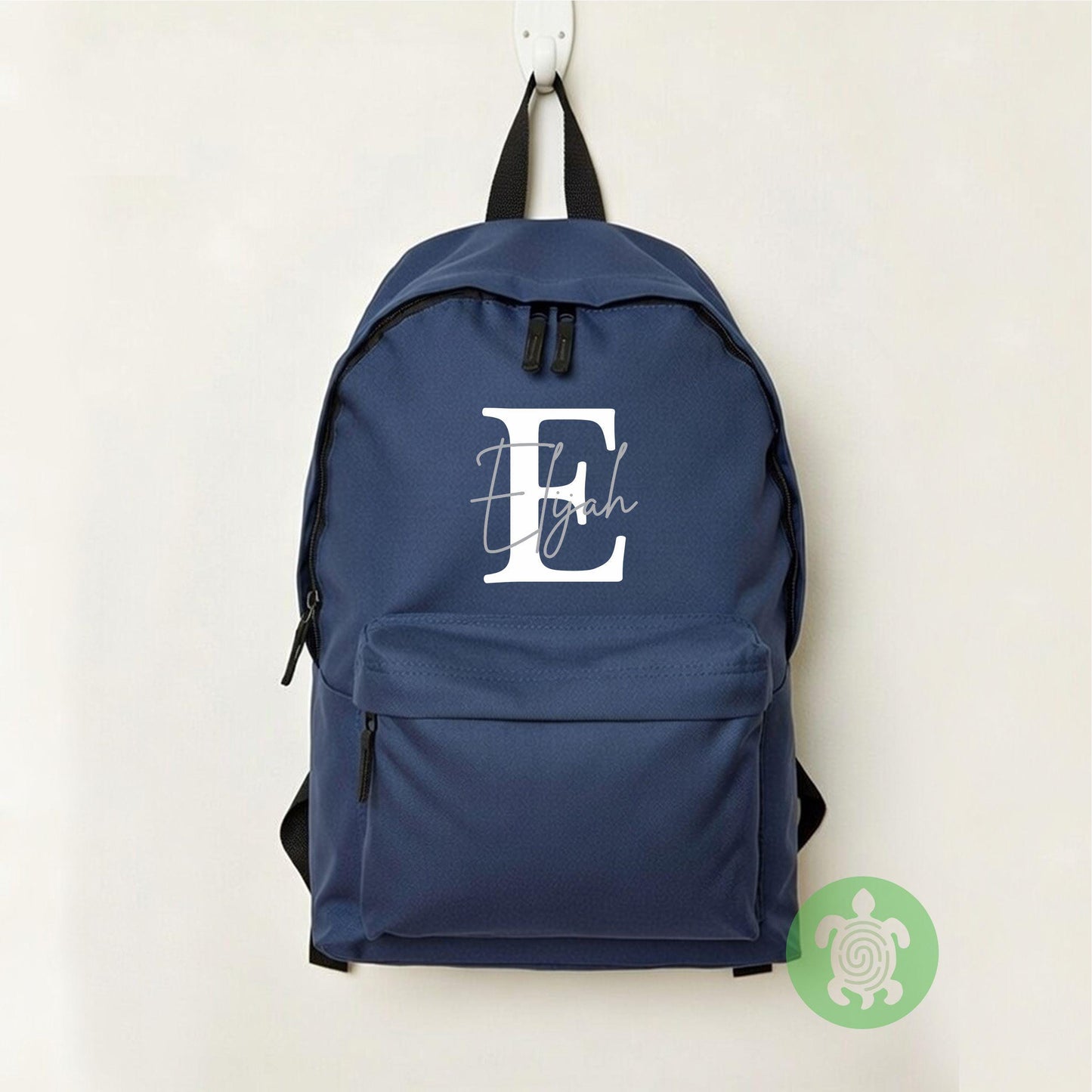 Personalised Back to School Essential Child's Sky Blue Rucksack with Name and Initial, Lunch box & water bottle. Toddler Kids Nursery