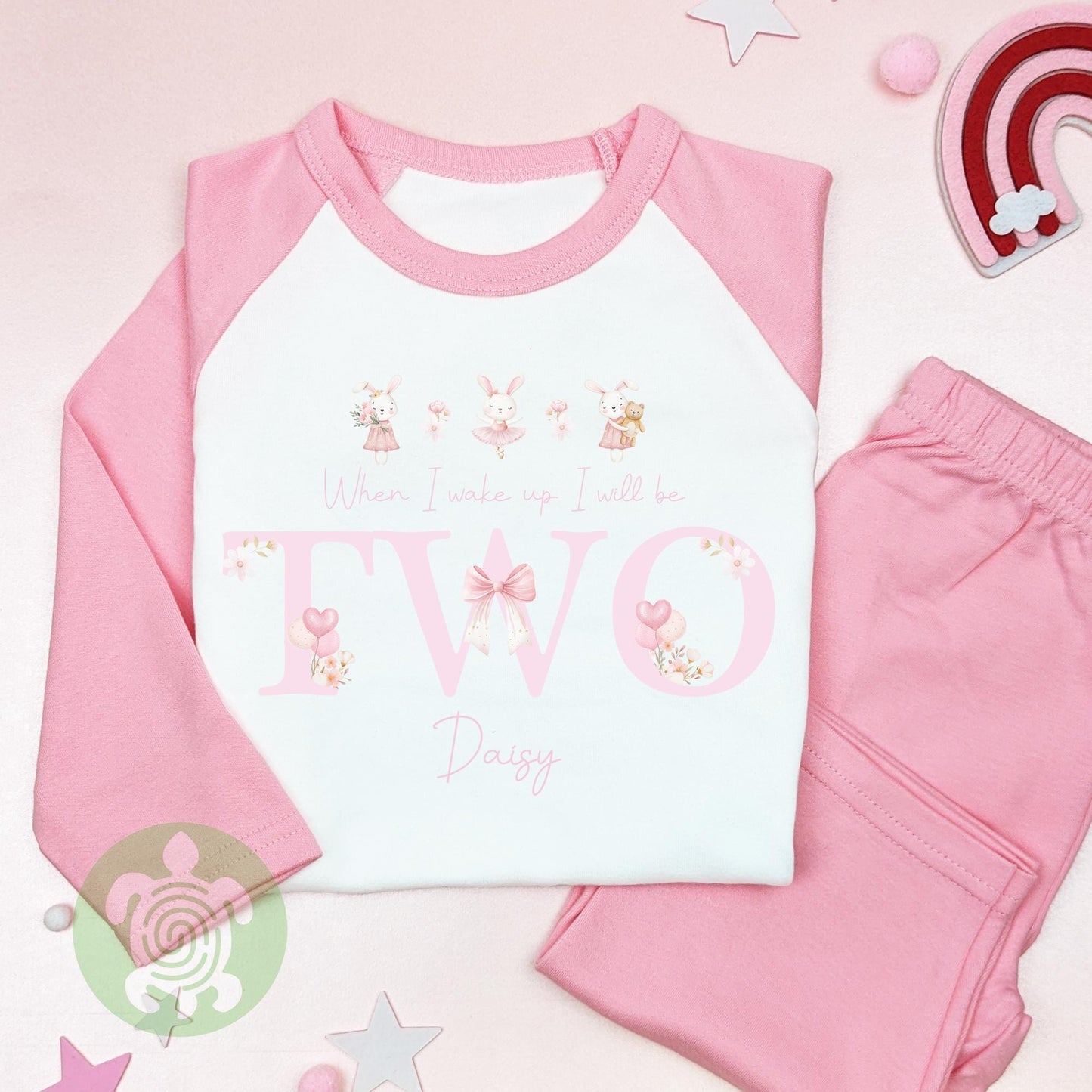 Some Bunny Birthday Personalised Children's, Any Age, When I Wake Up Birthday, Girl Birthday Outfit, 1st 2nd 3rd, Birthday Eve