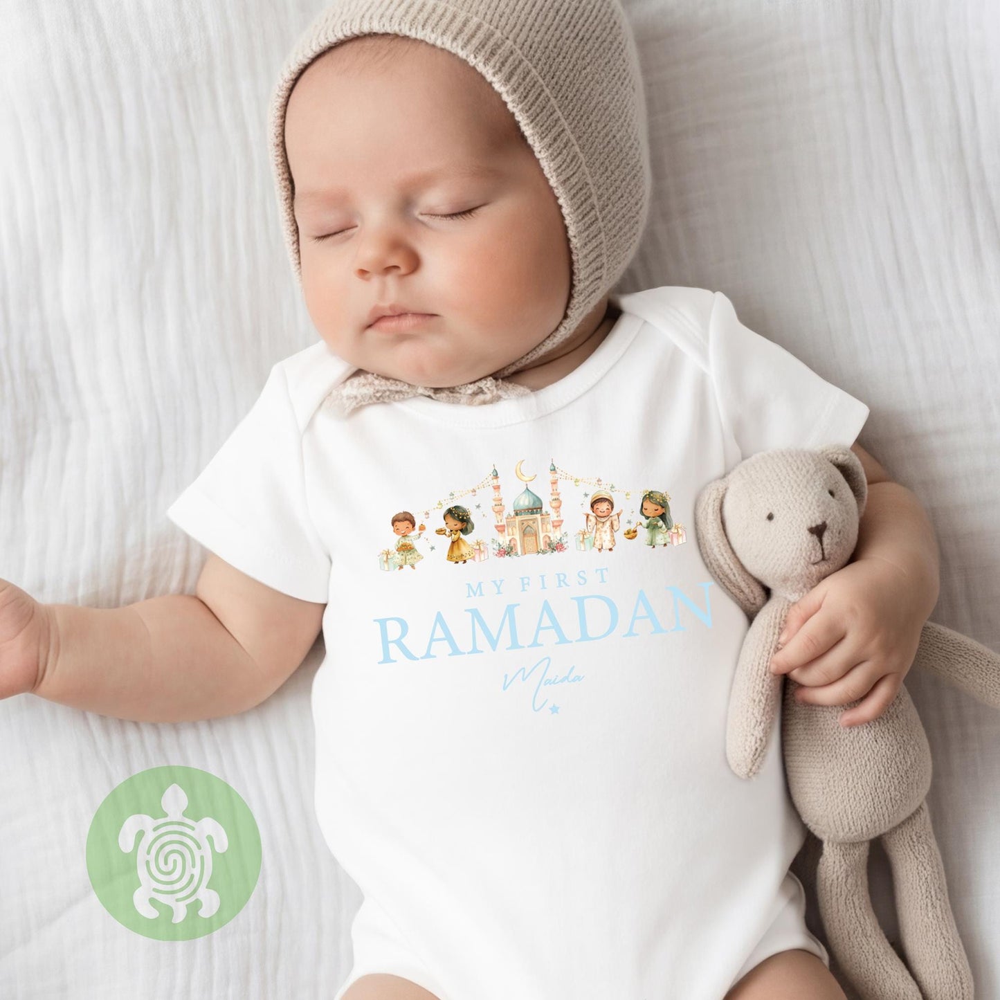Personalised My First Ramadan, Babies 1st Ramadan and Eid, Newborn Sleepwear, Celebration Pyjamas, Eid Ramadan, Baby vest