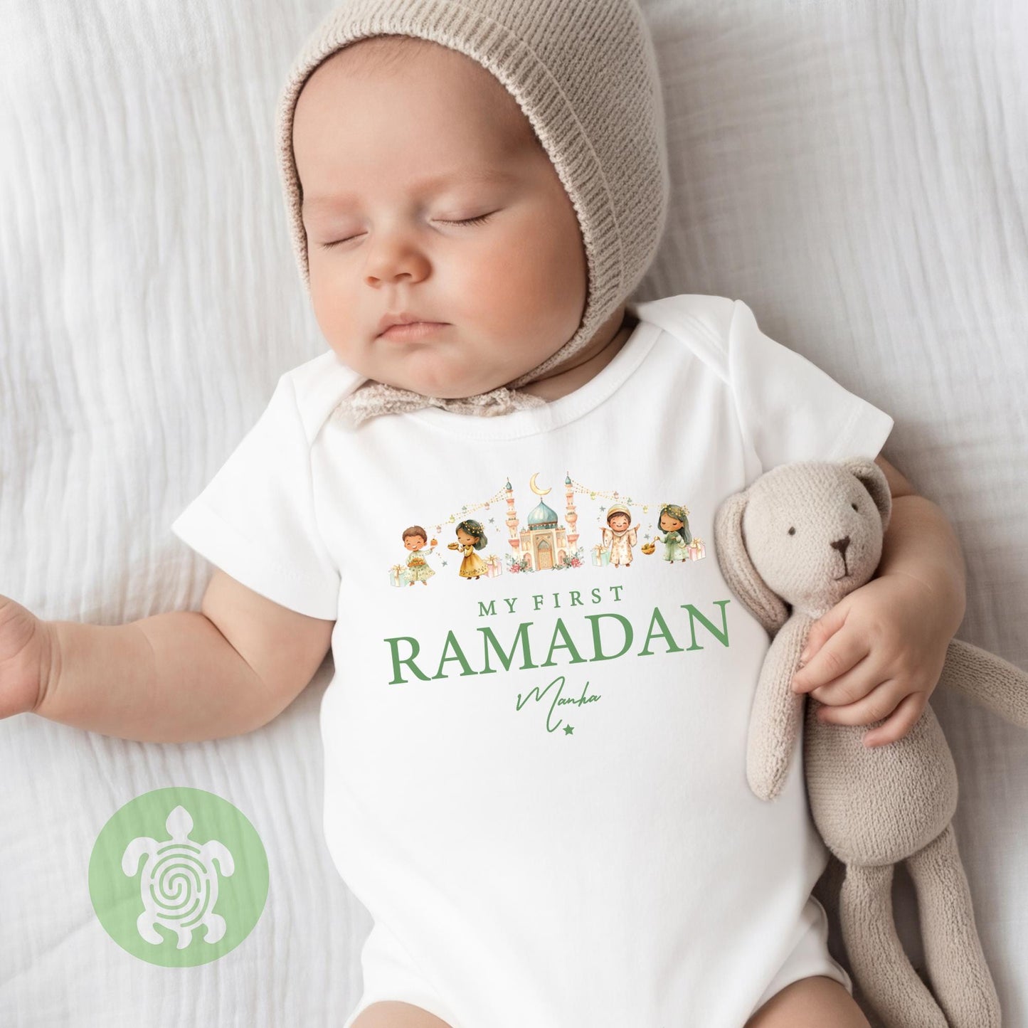 Personalised My First Ramadan, Babies 1st Ramadan and Eid, Newborn Sleepwear, Celebration Pyjamas, Eid Ramadan, Baby vest