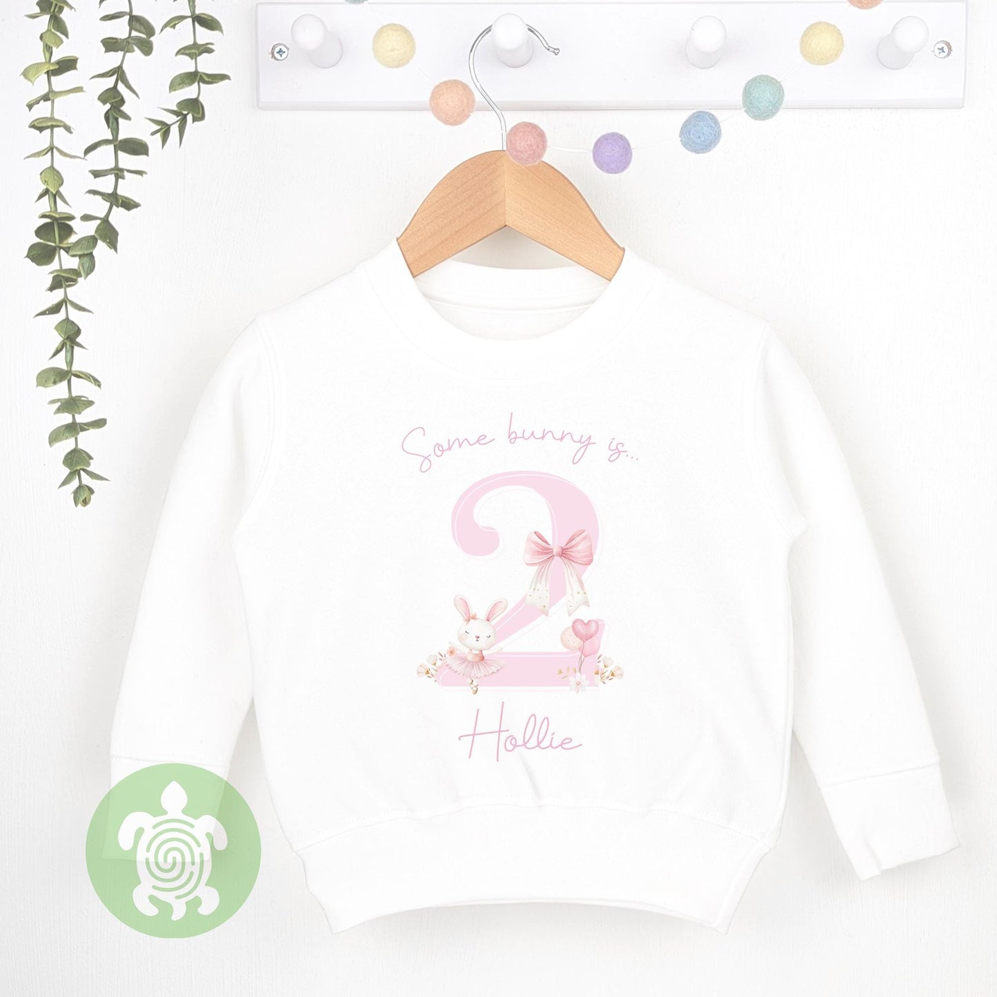 Personalised Some Bunny is... Age, 1st Birthday Party Sweatshirt, Personalised First Birthday design, Children's Sweatshirt, Birthday Girl