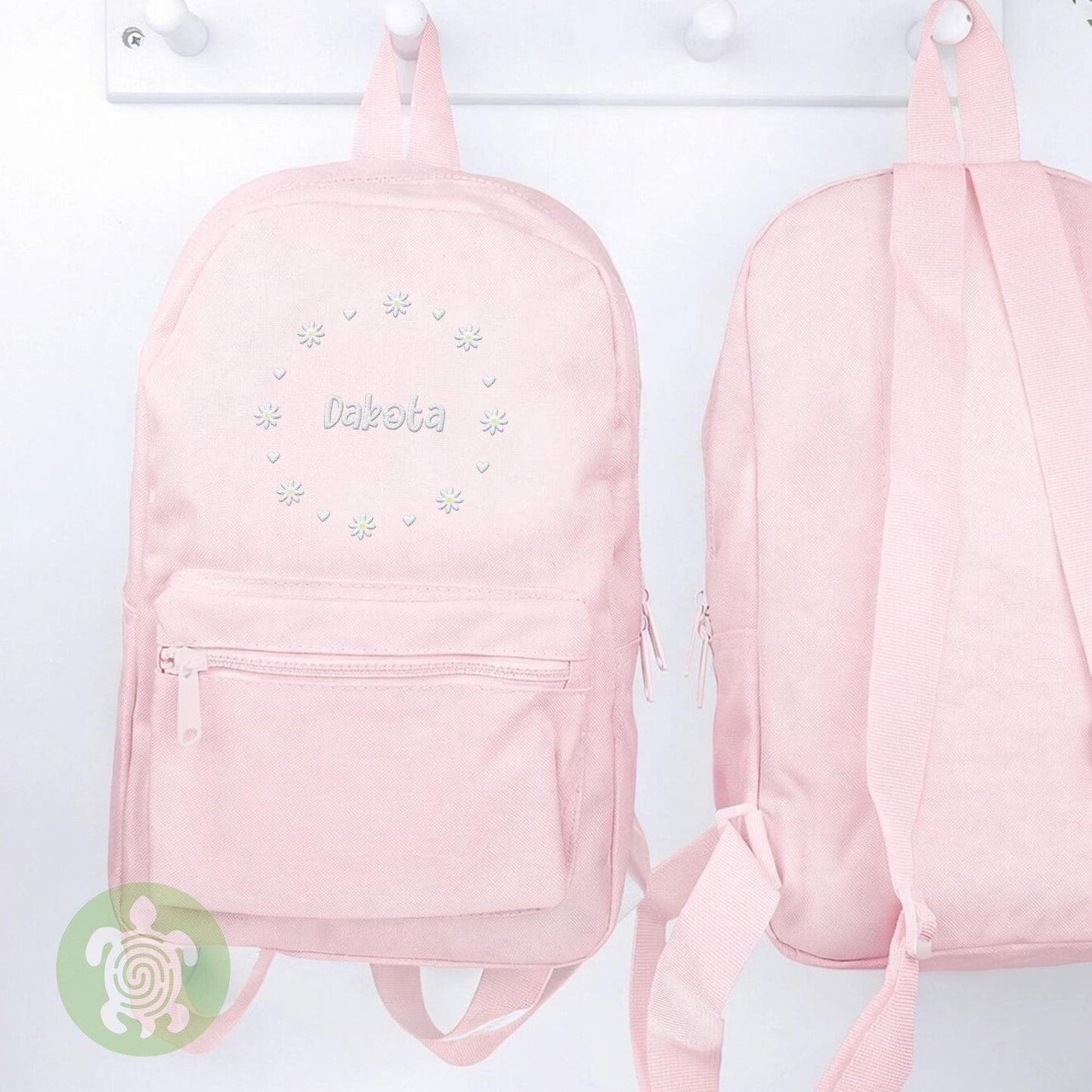 Embroidered Daisy Girls Backpack, Personalised Children's Rucksack, Nursery Bag, Back to School, Toddler Bag, Birthday, School Bag