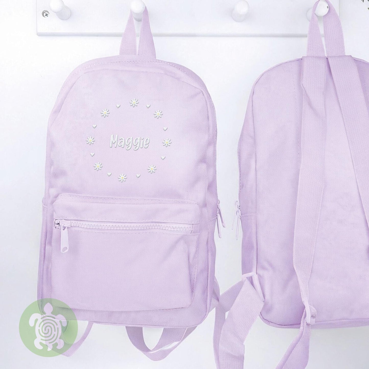 Embroidered Daisy Girls Backpack, Personalised Children's Rucksack, Nursery Bag, Back to School, Toddler Bag, Birthday, School Bag