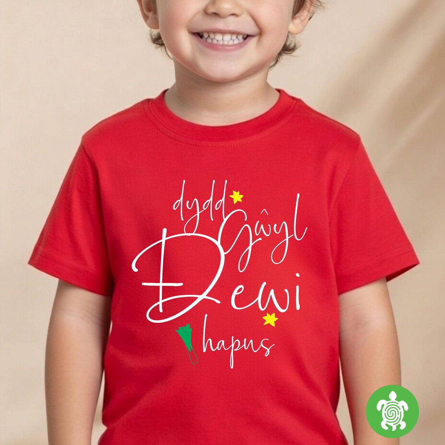 Red Dydd Gwyl Dewi Hapus Sweatshirt, St David's Day T-Shirt, Romper, Welsh Tradition, Yellow Daffodil Wales, Cymru, Baby Toddler Child Gift