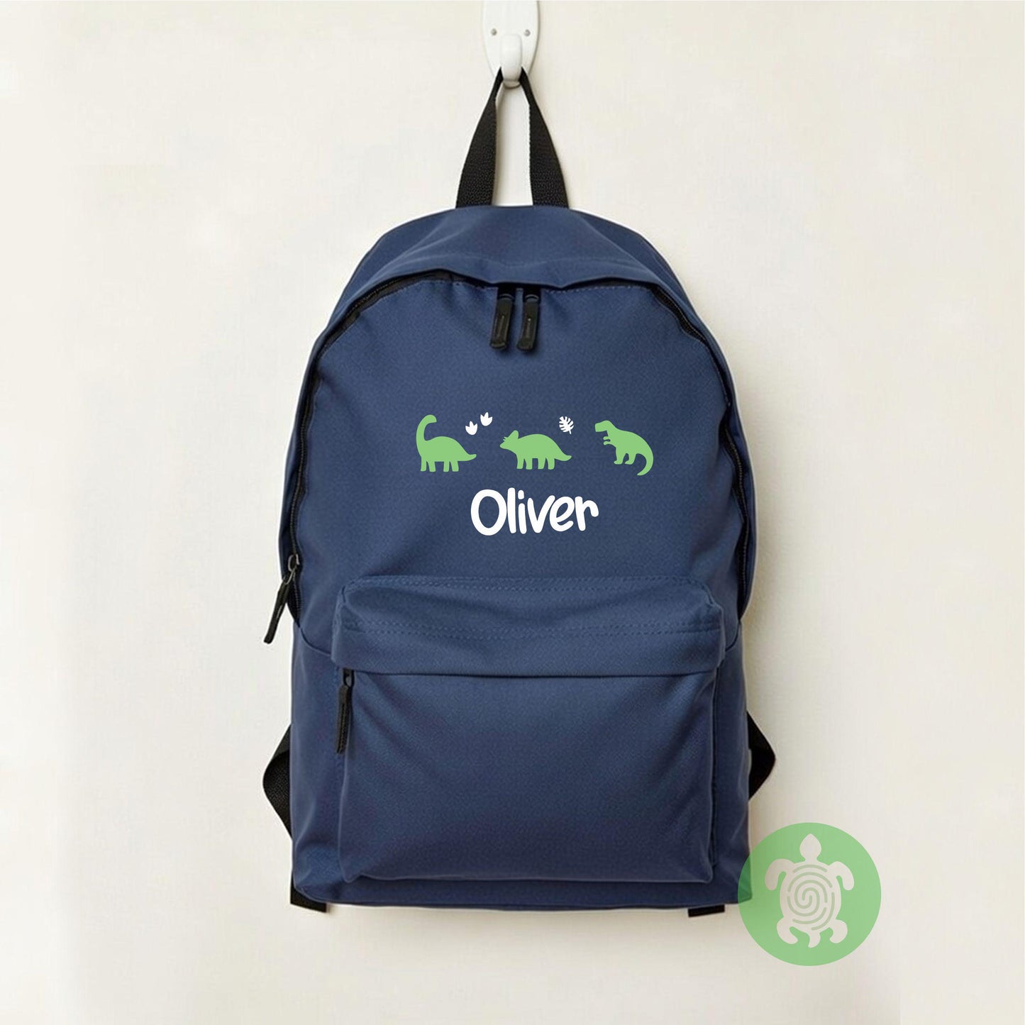 Personalised Dinosaur Back to School Essential Child's Blue Rucksack with Name| Lunch box | Water bottle | Pencil Case | PE | for Kids
