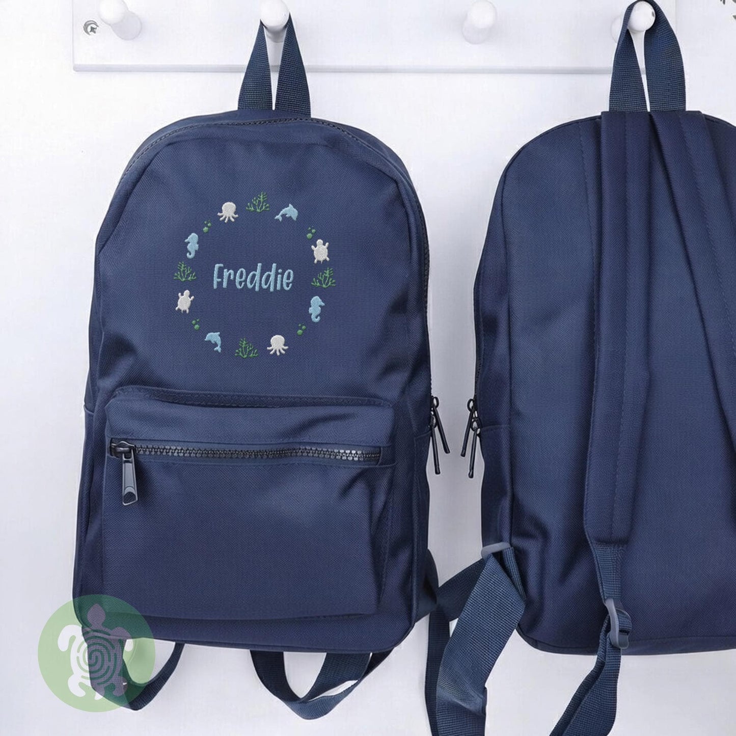 Embroidered Under the Sea Backpack, Personalised Children's Rucksack, Nursery Bag, Back to School, Toddler Bag, Birthday, School Bag