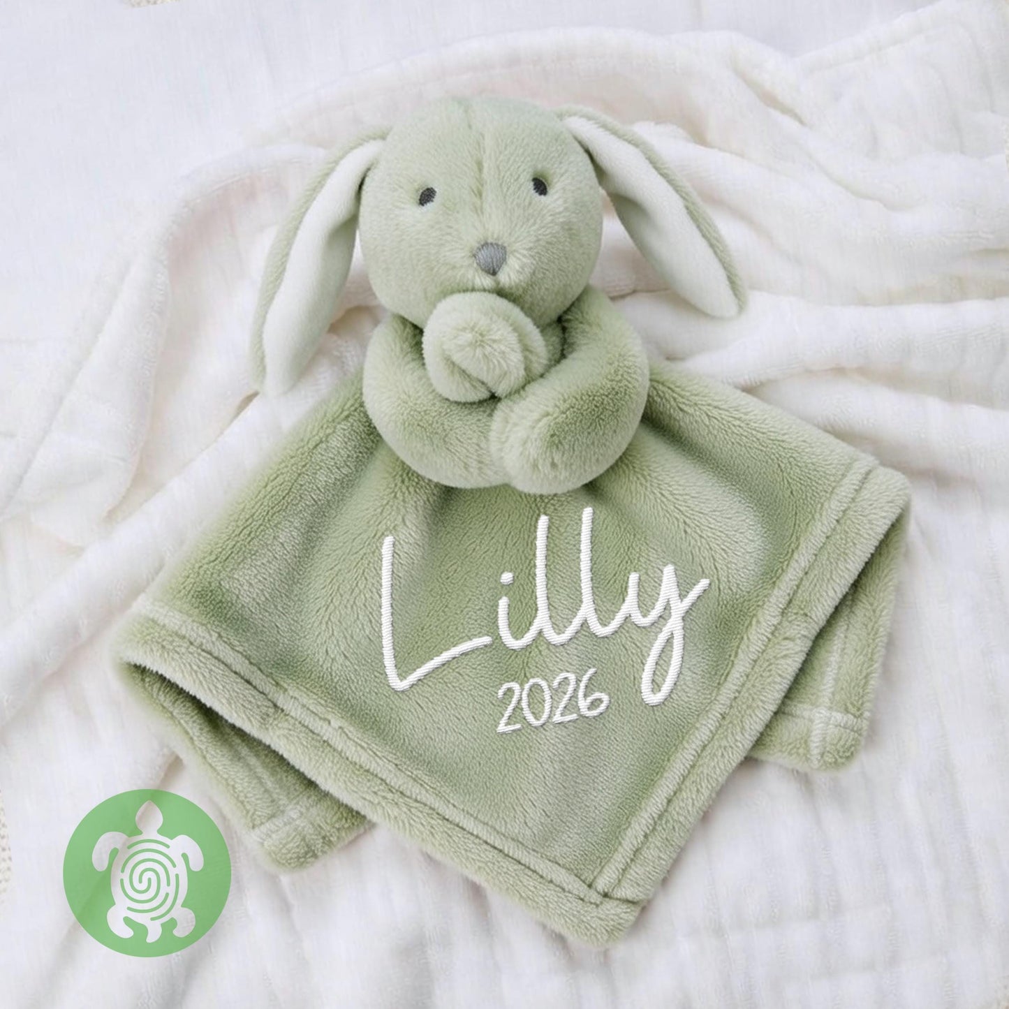 Personalised Embroidered Baby Rabbit Comforter | Baby Shower Gift | Baby Gift | Newborn Girl or Boy | Newborn Baby Gift | New Parents Gift