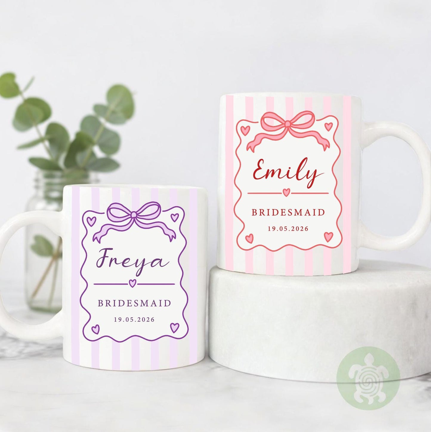 Personalised Bridal Party Mug, Bride, Bridesmaid, Maid of Honour, Mother of Bride Groom, Wedding Mug Set, Bridesmaid Bride Gift, Party Set