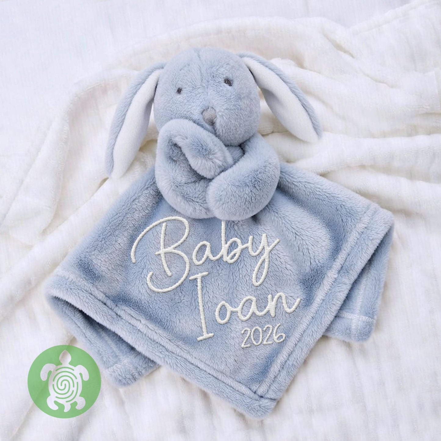 Personalised Embroidered Baby Rabbit Comforter | Baby Shower Gift | Baby Gift | Newborn Girl or Boy | Newborn Baby Gift | New Parents Gift