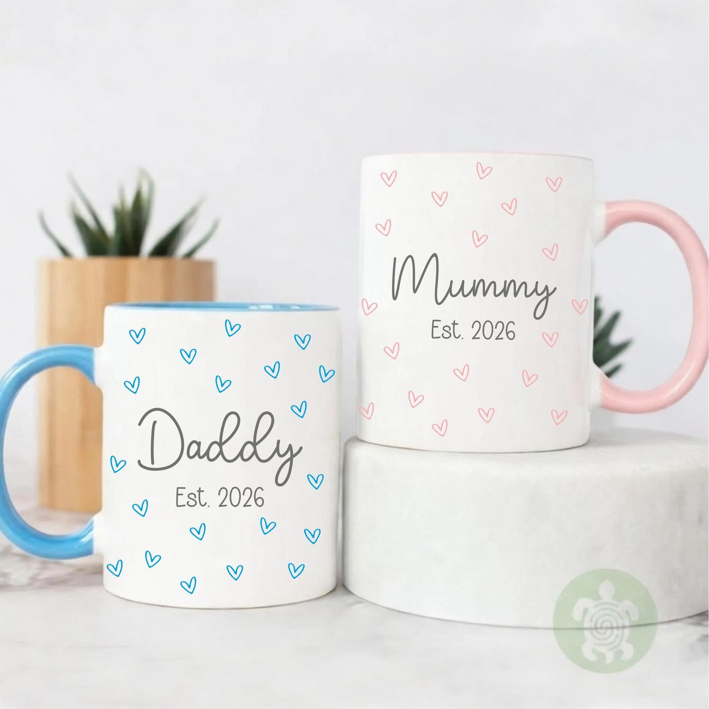 Personalised Mummy Daddy Mug, Gifts for Mums, Gifts for Parents, Mum To Be, Dad To Be, Mug For Parent To Be, New Parents, Baby Shower Gift