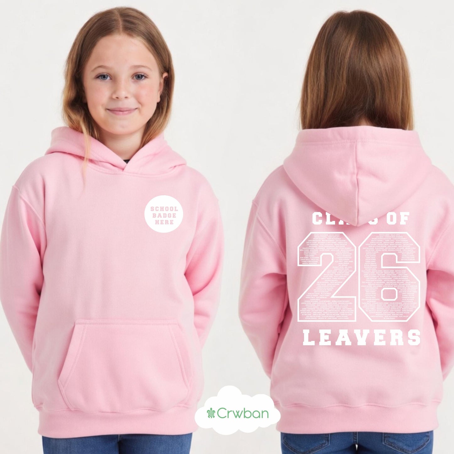 Personalised School Leavers' Hoodie, Graduation Jumper For Kids, Unisex Teen Hoodie with Class Names, End of Term Keepsake, School Leavers