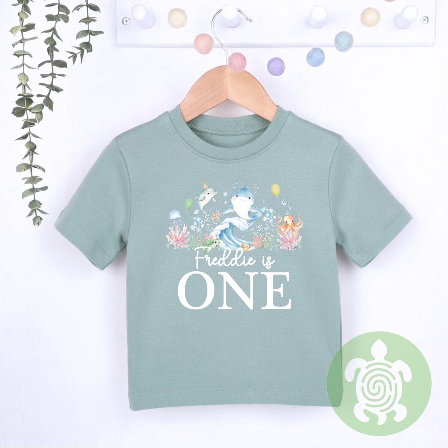 Birthday Sea Life theme Sweatshirt, Birthday party outfit, any age, Colour Birthday Outfit