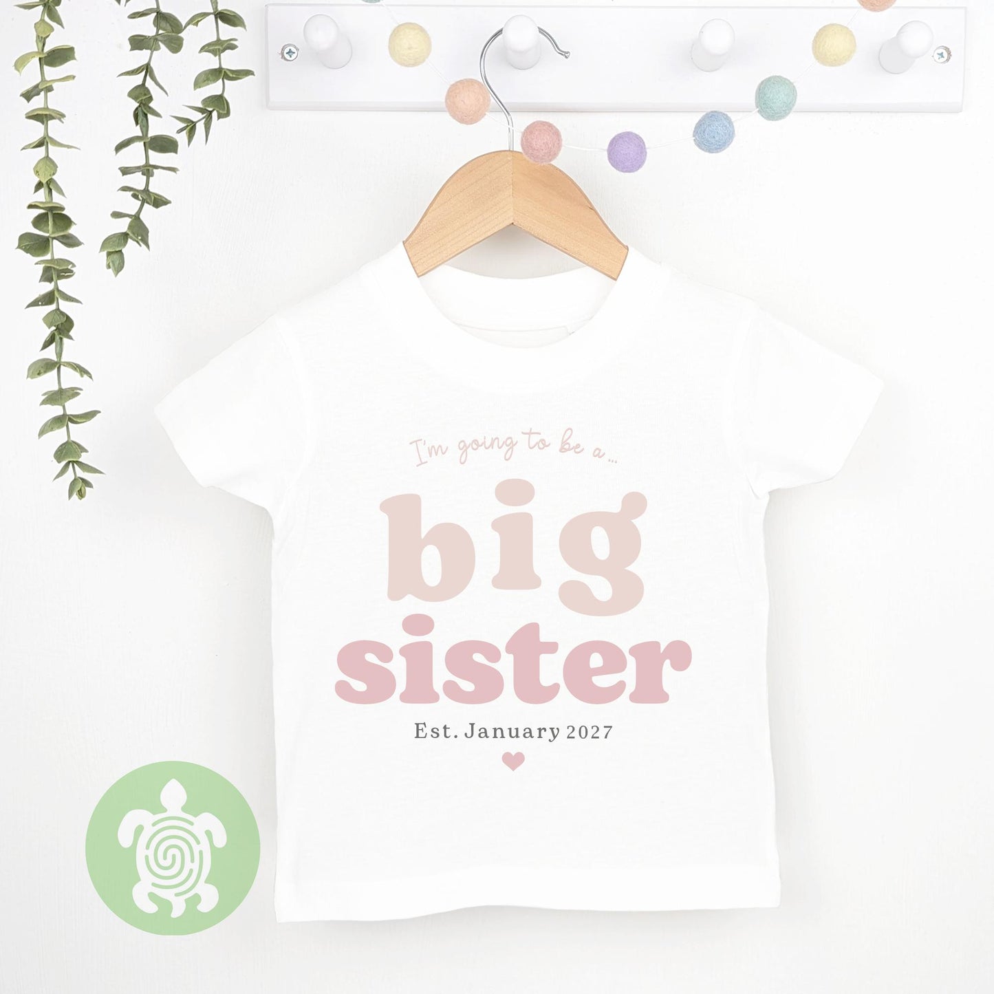 Big Sister Personalised T-shirt or Sweatshirt, Big Sister Announcement, Promoted to Big Sister, Sibling Gift, Big Sister to be