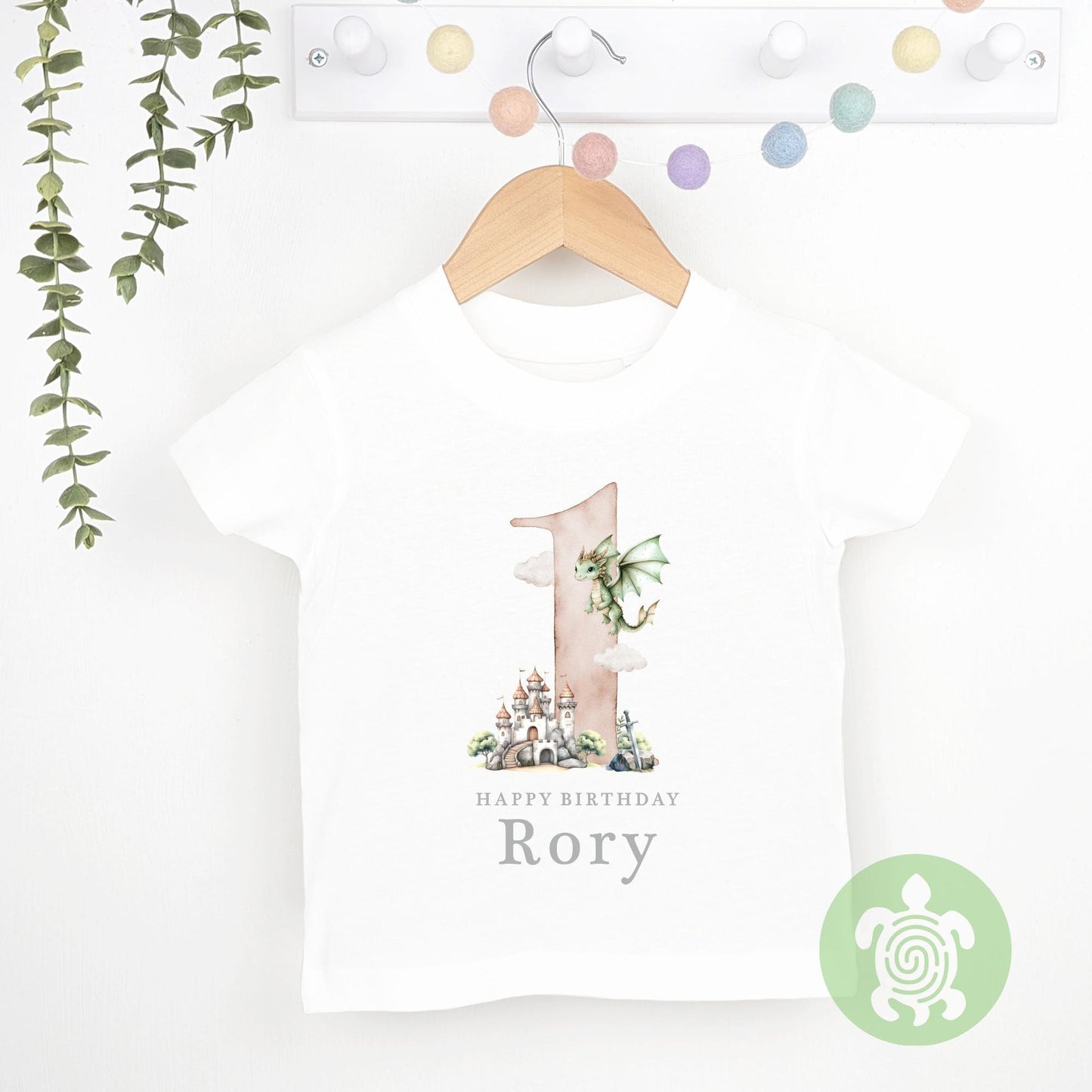 Personalised Dragon Birthday Tshirt, Sweatshirt, Long sleeve Top, Any Age Birthday Outfit, Castle Dragon Party, Kids Clothing, Childrens Top