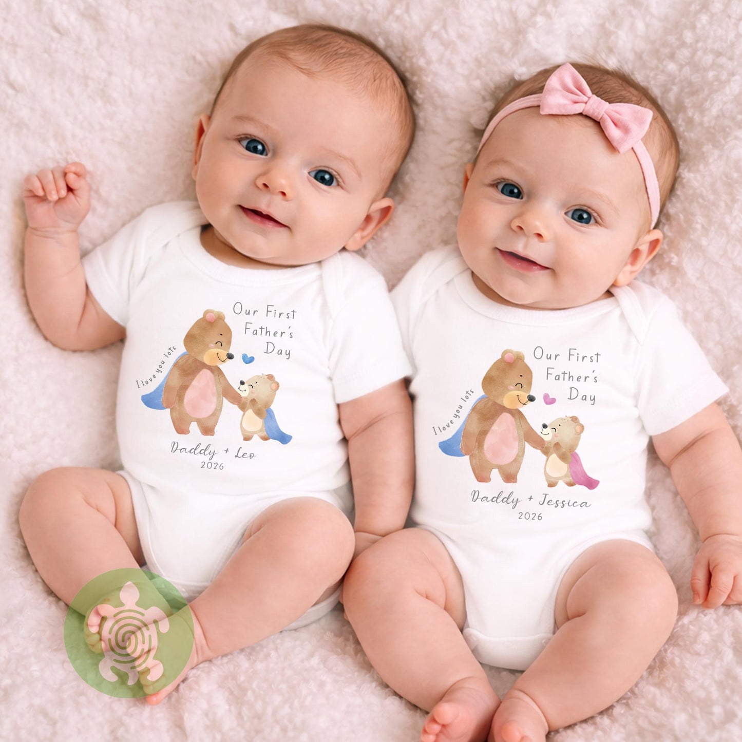 Personalised Our First Fathers Day Bear Superhero Cape, First Fathers day babygrow, First Father’s Day, 1st Fathers day gift, Gifts for Dad