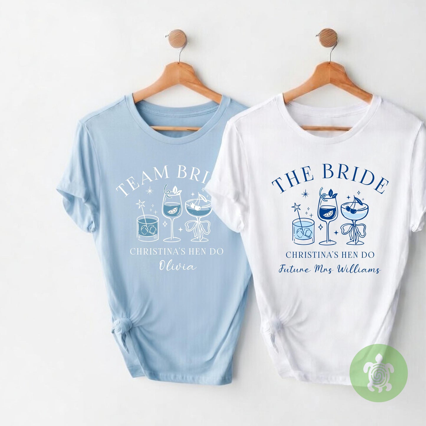 Matching Bride Hen Do Cocktail T-shirt, Personalised Team Bride, Bachelorette Party Tshirts, Bridal Party Top, Bride To Be Tee, Hen Party
