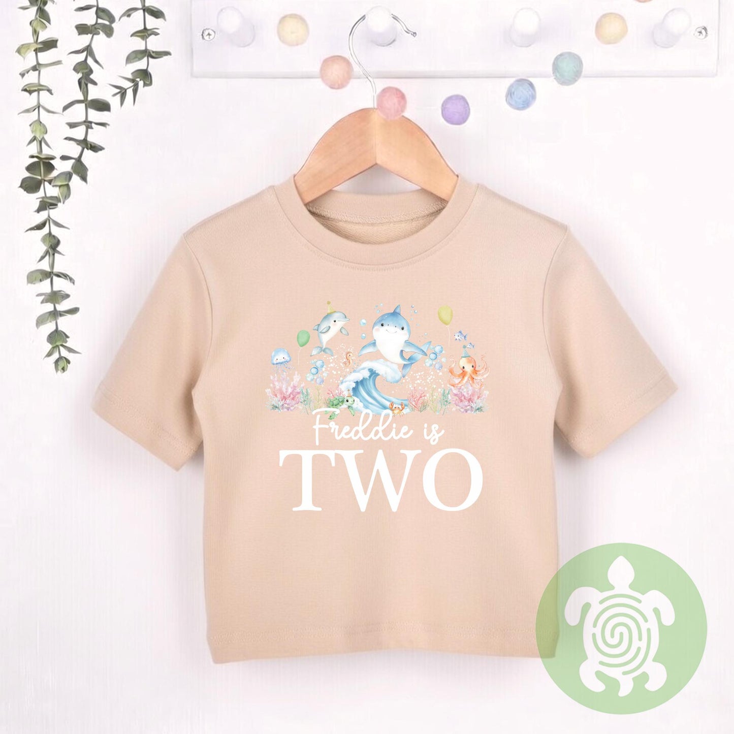 Birthday Sea Life theme Sweatshirt, Birthday party outfit, any age, Colour Birthday Outfit