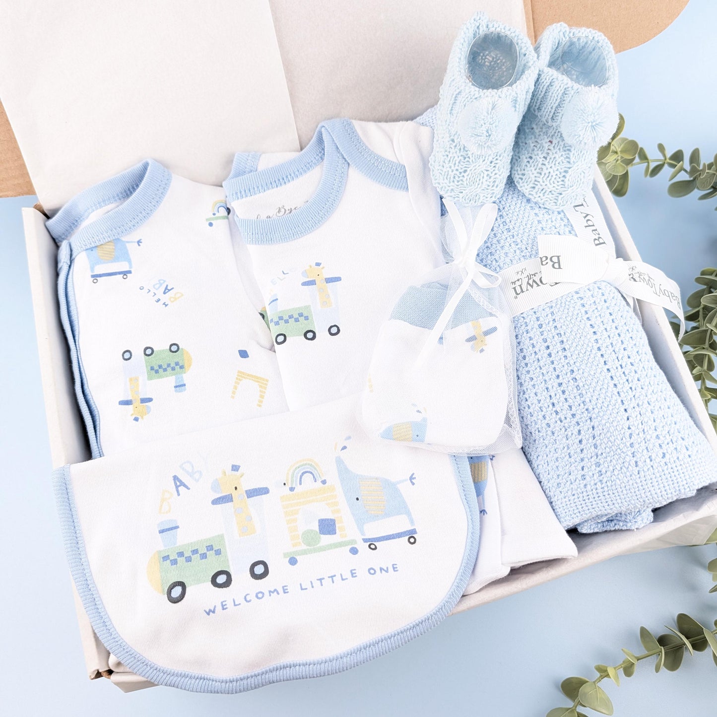 Baby Boy Gift Set | Baby Hamper | Baby Girl Boy Hamper | Baby Shower | Baby Sleepsuit | Baby Gift | Newborn Gift | Newborn Baby Set