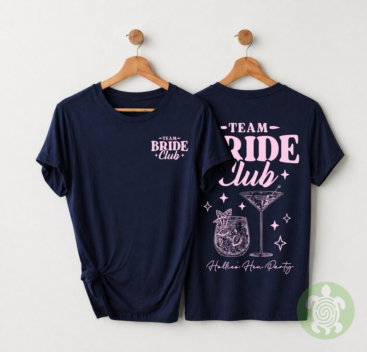 Matching Bride Club Cocktails T-shirt, Personalised Team Bride, Bachelorette Party Tshirts, Bridal Party Top, Bride To Be Tee, Hen Party