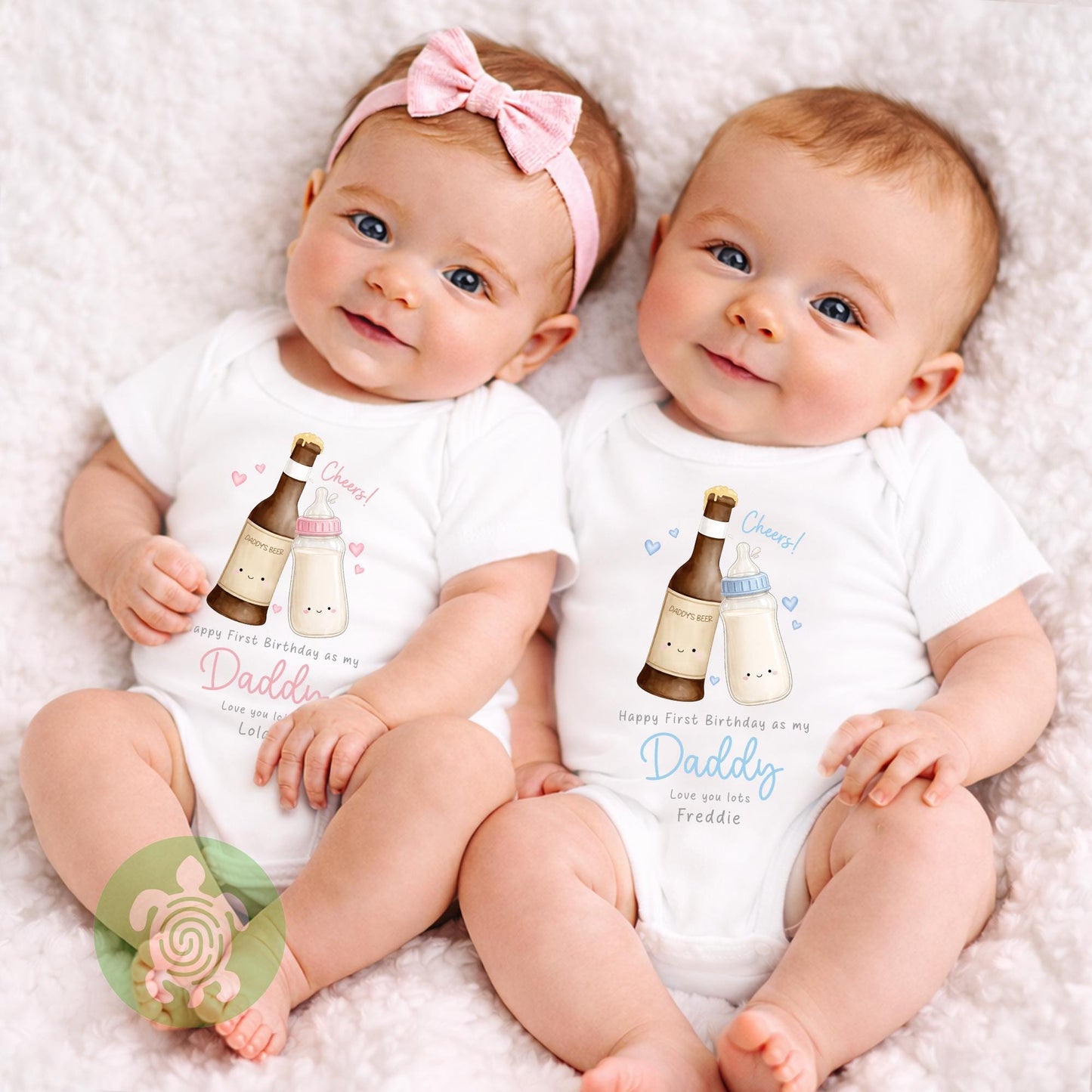 Cheers Happy 1st Birthday as My Daddy Sleepsuit, 1st Father’s Day as My Daddy Babygrow, New Dad Gift, Father’s Day Bodysuit, Baby Outfit