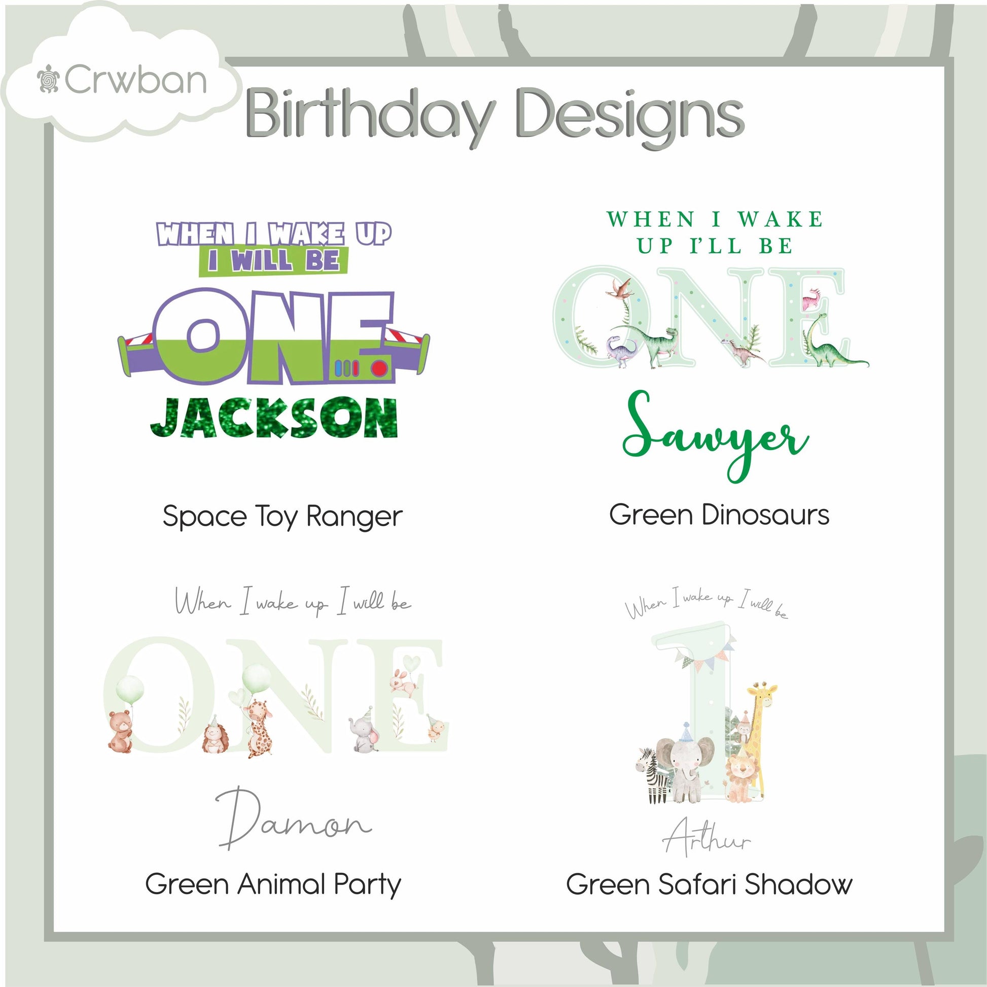 Green/Beige Themed Any Age Birthday Boys Shorts & T-shirt Kids Outfit, Birthday Morning Set, Custom Clothing Set, Tight-fitting style