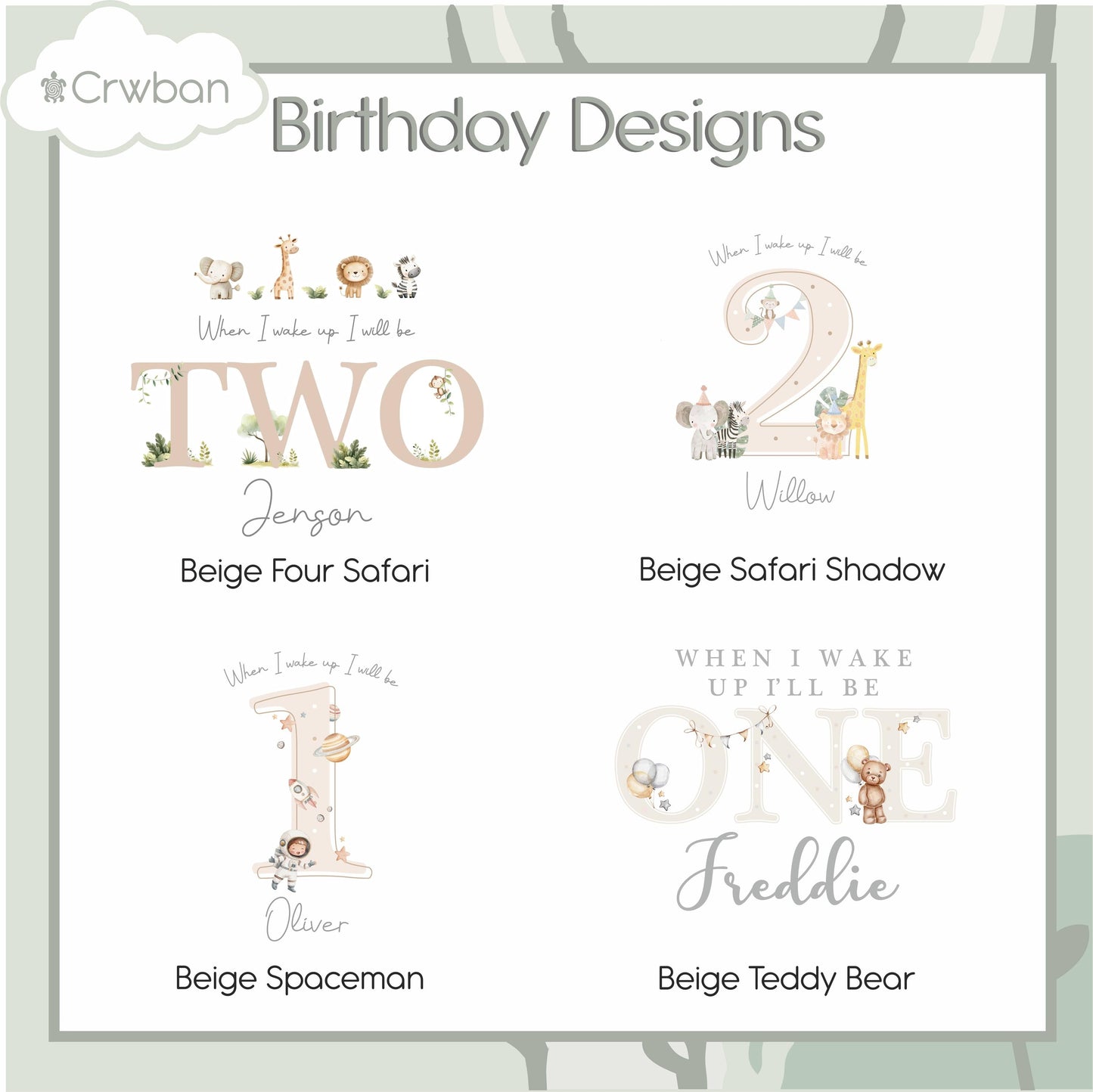 Green/Beige Themed Any Age Birthday Boys Shorts & T-shirt Kids Outfit, Birthday Morning Set, Custom Clothing Set, Tight-fitting style
