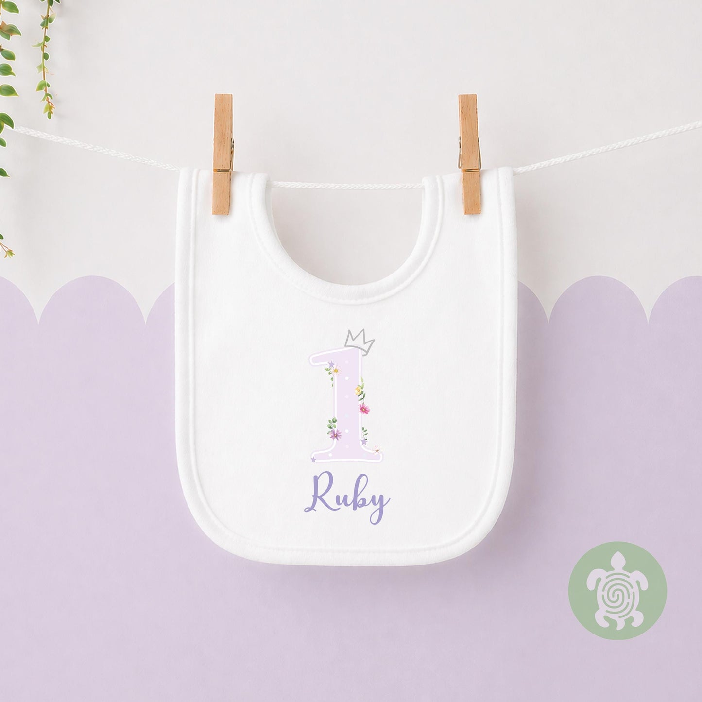 Princess Flowers theme ,1st 2nd Birthday Party T-shirt Top, Personalised First Second Birthday design, Princess Birthday Children's Tee