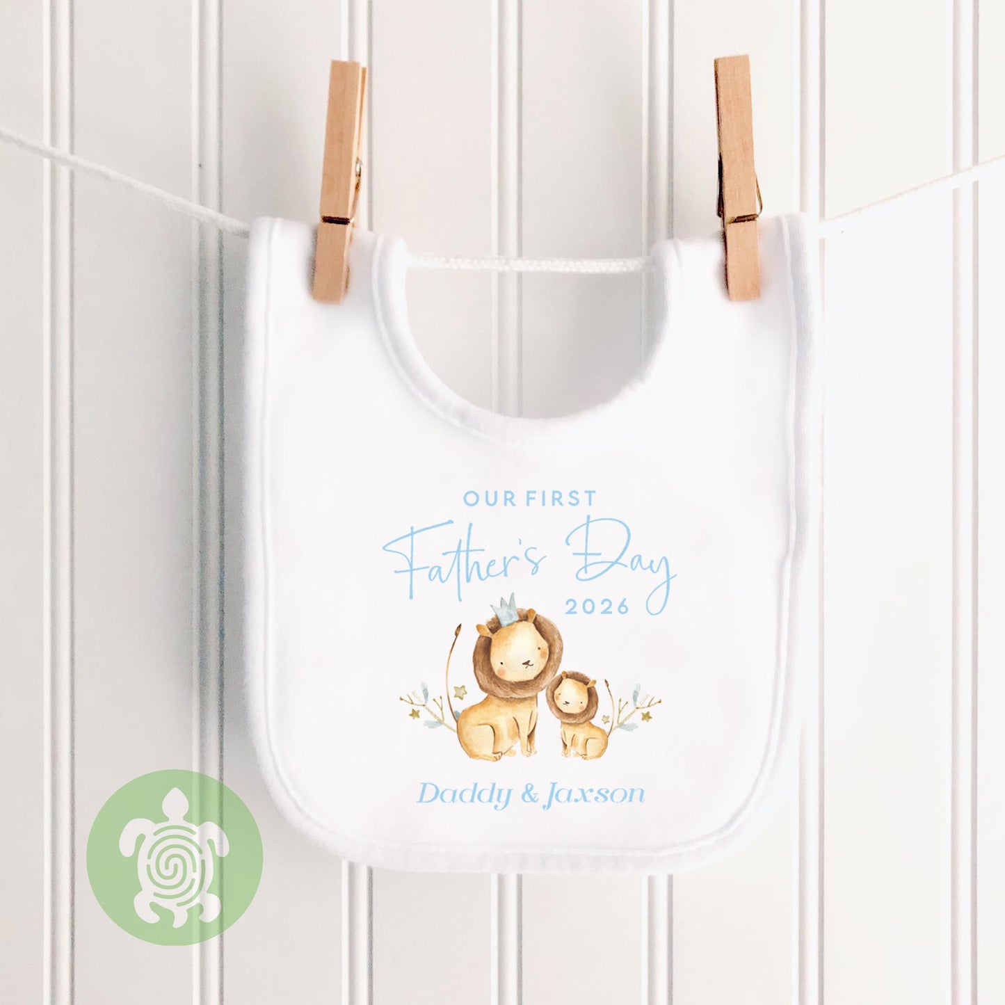 Personalised Our First Father's Day Pink or Blue Lion, Father’s day babygrow, First Father’s Day, 1st Fathers day gift, Gifts for Dad