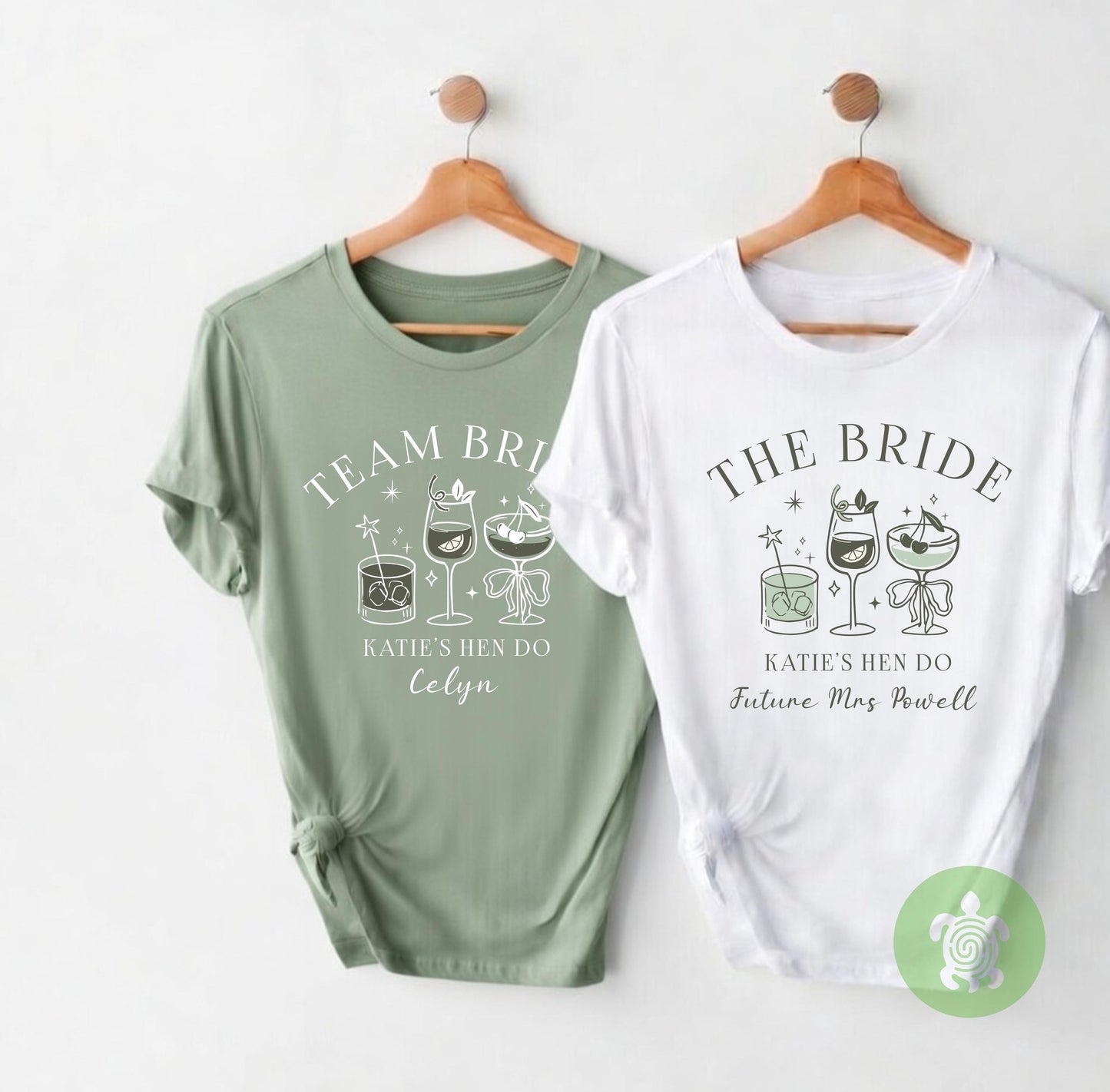 Matching Bride Hen Do Cocktail T-shirt, Personalised Team Bride, Bachelorette Party Tshirts, Bridal Party Top, Bride To Be Tee, Hen Party