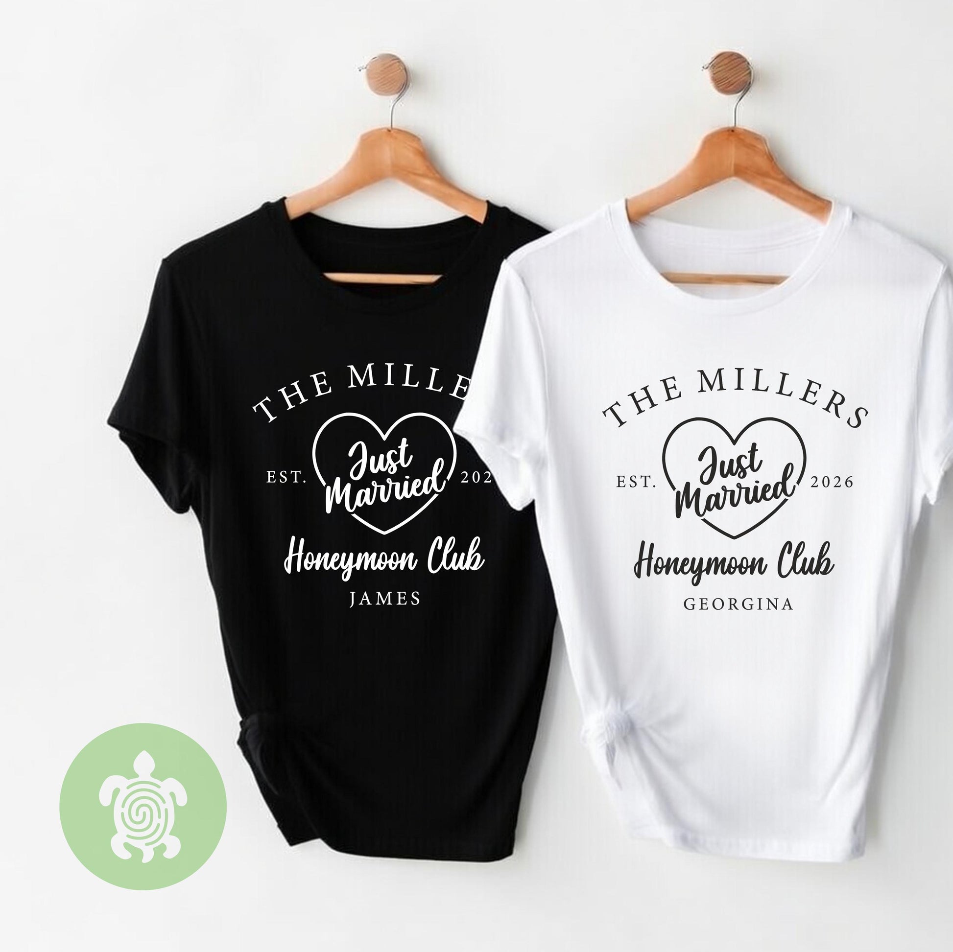 Matching Honeymoon Club Couples T-Shirts, Just Married, Newleyweds Gift, Matching Mr & Mrs, Wedding Present, Holiday Top, His and Hers Tops