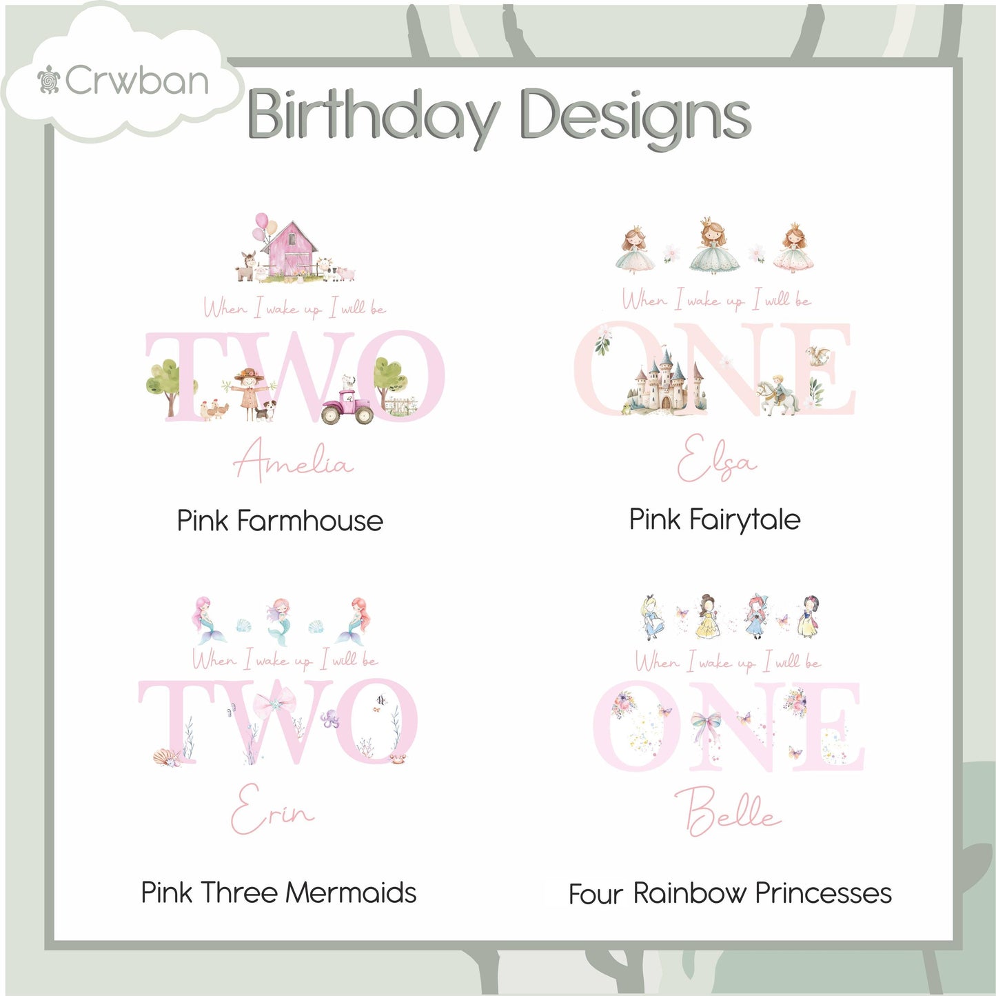 Personalised Pink Themed Any Age Birthday Girls Shorts & T-shirt Set, Birthday Morning Set, Cotton Clothing Set, Tight-fitting style