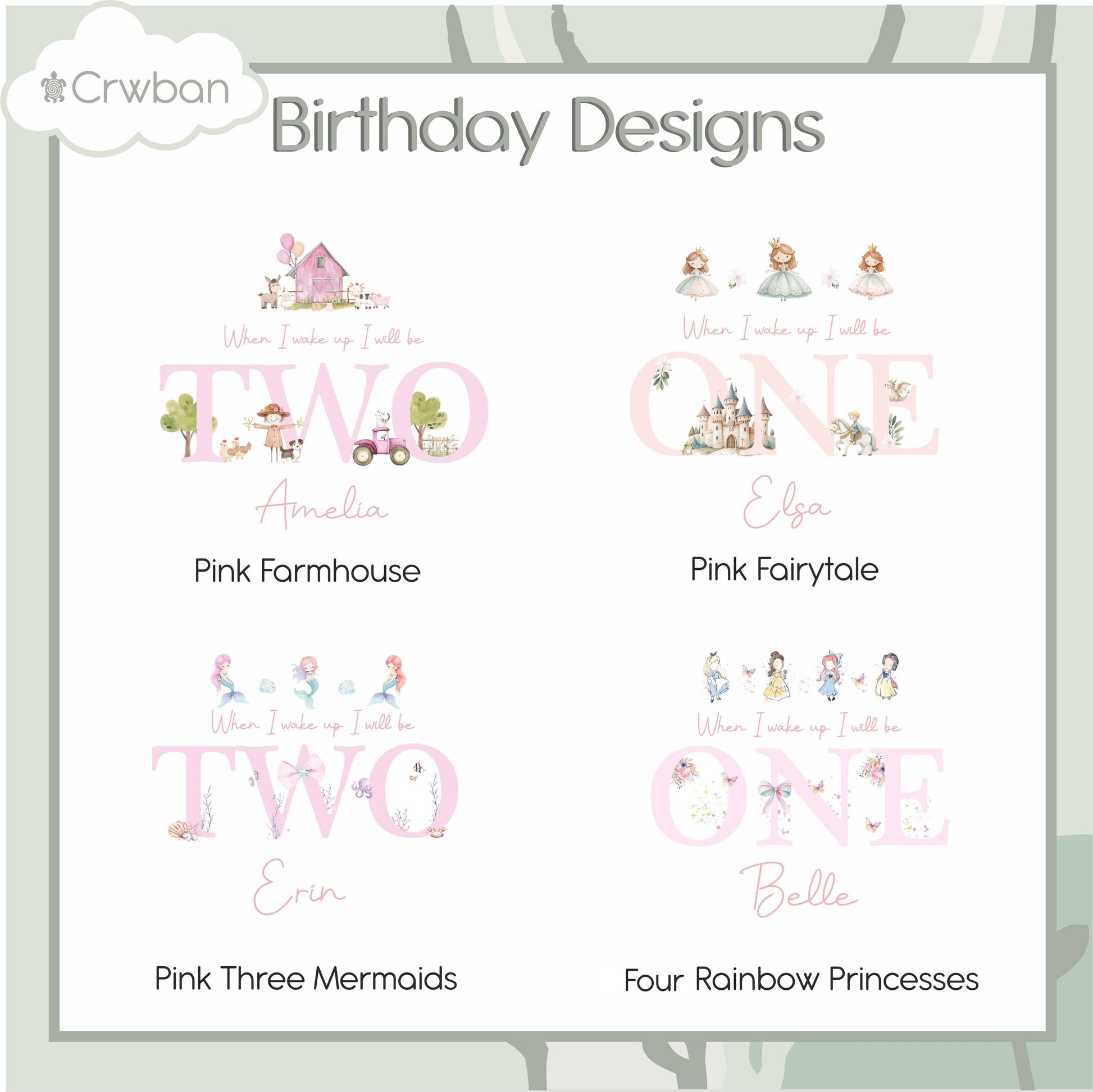 Personalised Pink Themed Any Age Birthday Girls Shorts & T-shirt Set, Birthday Morning Set, Cotton Clothing Set, Tight-fitting style