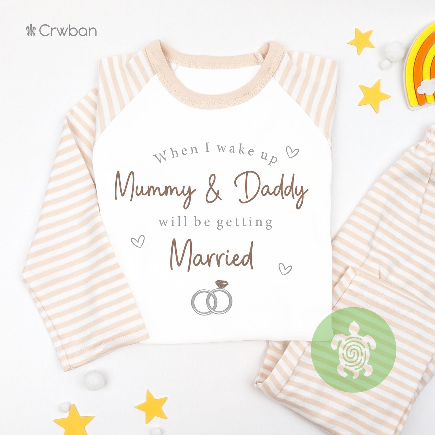 When I Wake Up Mummy & Daddy Are Getting Married, Blue, Green, Pink, Neutral, Purple, Special Occasion, Keepsake, Tight-fitting style