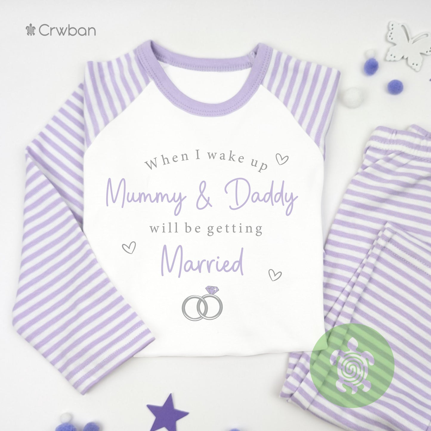 When I Wake Up Mummy & Daddy Are Getting Married, Blue, Green, Pink, Neutral, Purple, Special Occasion, Keepsake, Tight-fitting style