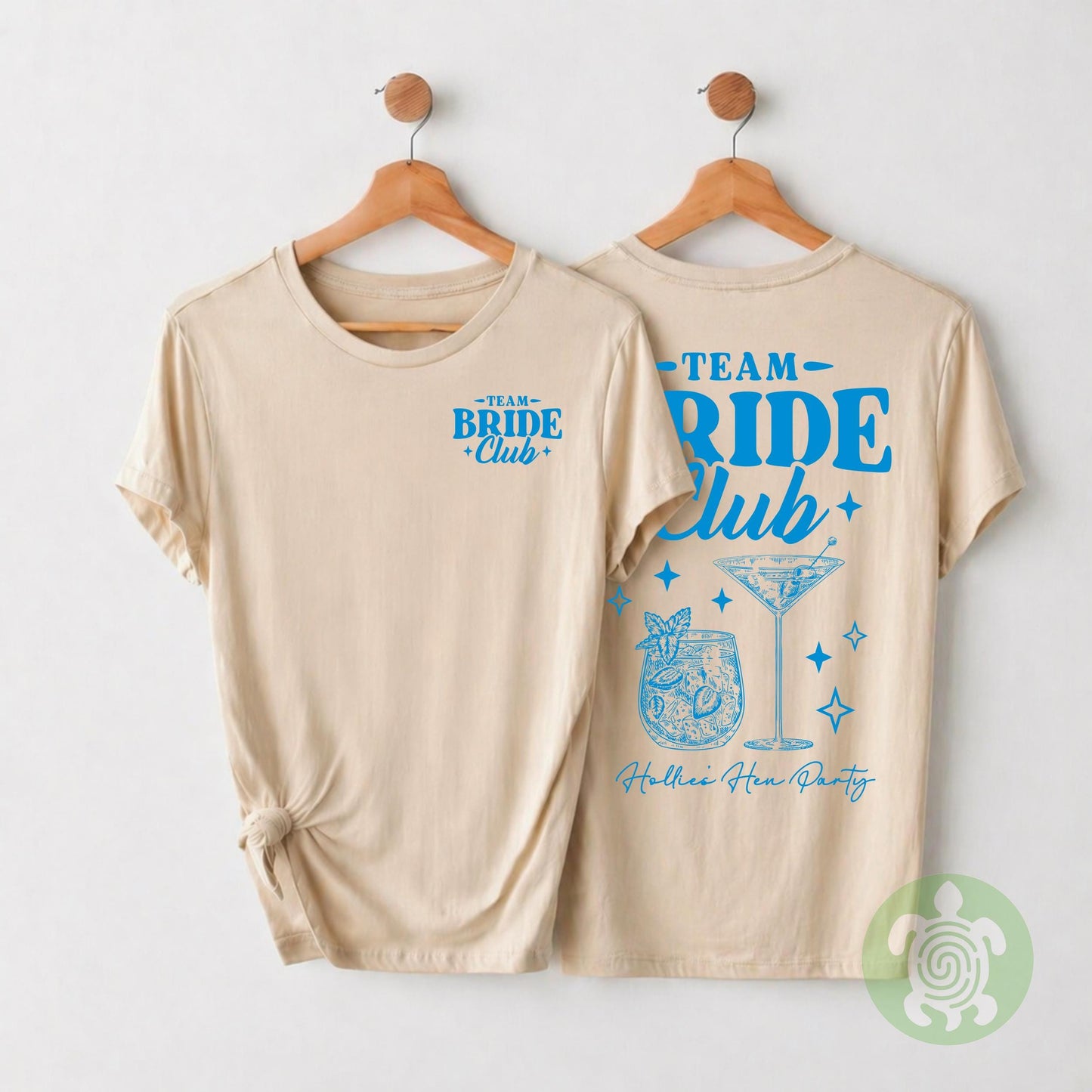 Matching Bride Club Cocktails T-shirt, Personalised Team Bride, Bachelorette Party Tshirts, Bridal Party Top, Bride To Be Tee, Hen Party