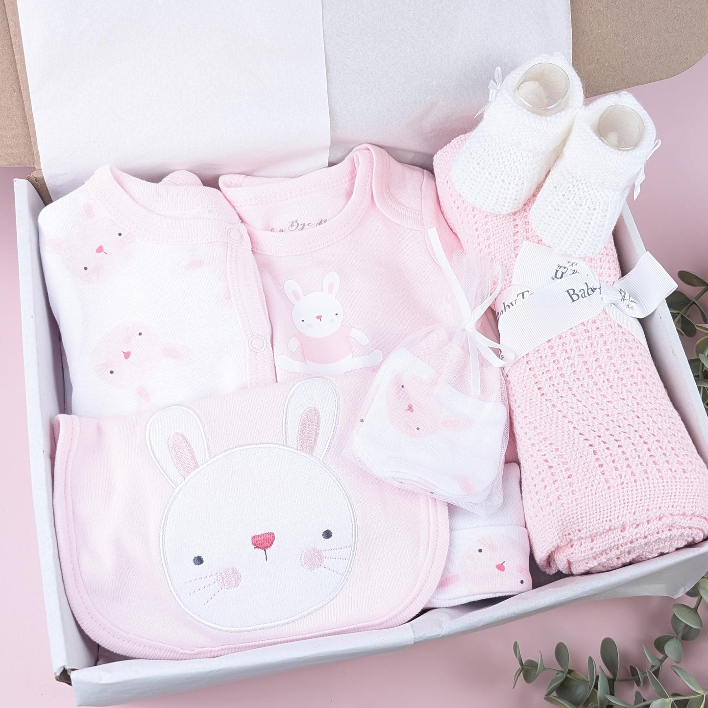 Baby Girl Pink Gift Set | Baby Hamper | Baby Girl Hamper | Baby Shower | Baby Sleepsuit | Baby Gift | Newborn Gift | Newborn Baby Set