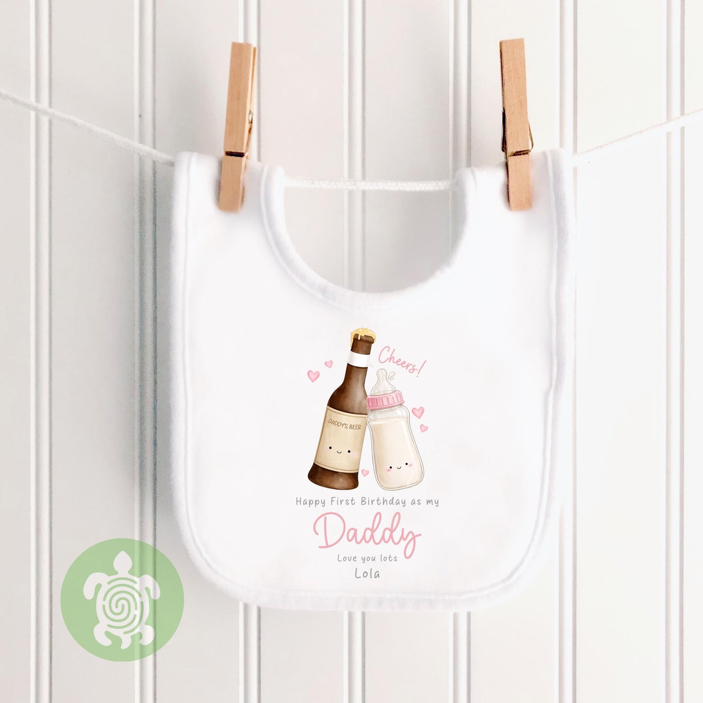 Cheers Happy 1st Birthday as My Daddy Sleepsuit, 1st Father’s Day as My Daddy Babygrow, New Dad Gift, Father’s Day Bodysuit, Baby Outfit