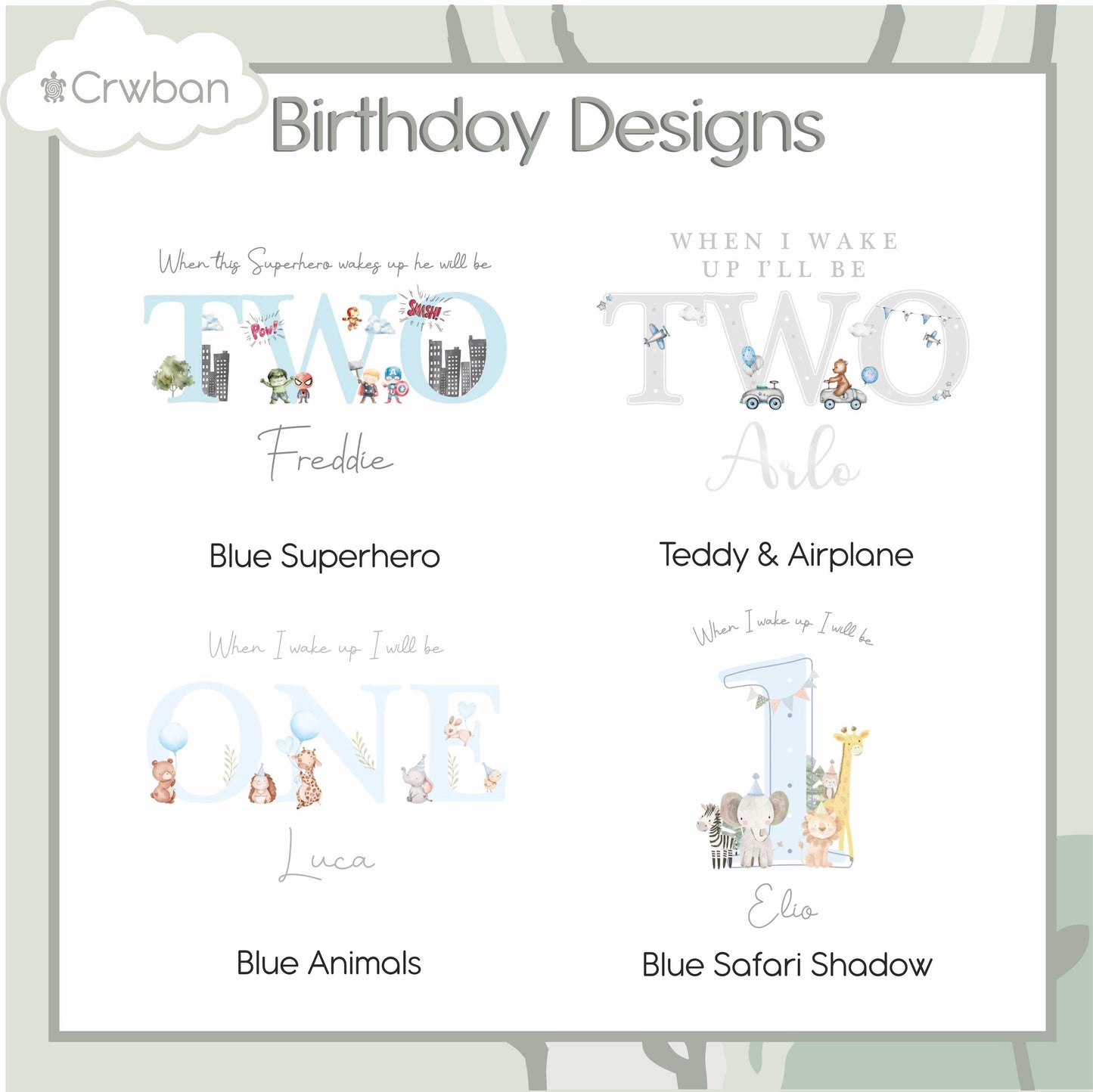 Personalised Blue Themed Any Age Birthday Boys Shorts & T-shirt Set, Birthday Morning Set, Cotton Clothing Set, Tight-fitting style