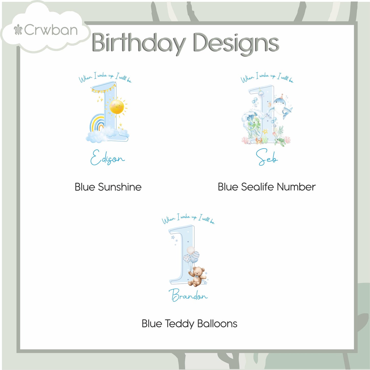 Personalised Blue Themed Any Age Birthday Boys Shorts & T-shirt Set, Birthday Morning Set, Cotton Clothing Set, Tight-fitting style