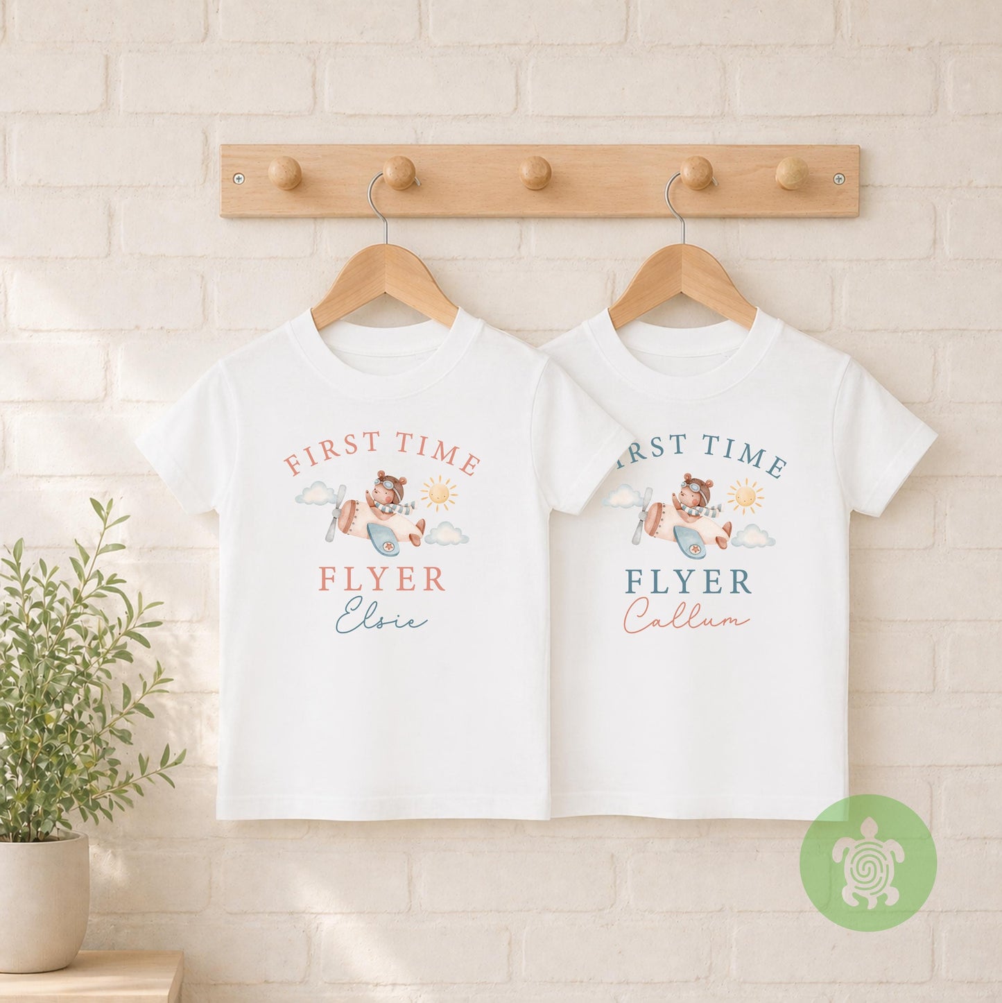 First Time Flyer Teddy Bear Airplane Personalised Holiday Tshirt, Sweatshirt, Outfit, First Holiday Sleepsuit, First Holiday, 1st Time Flyer