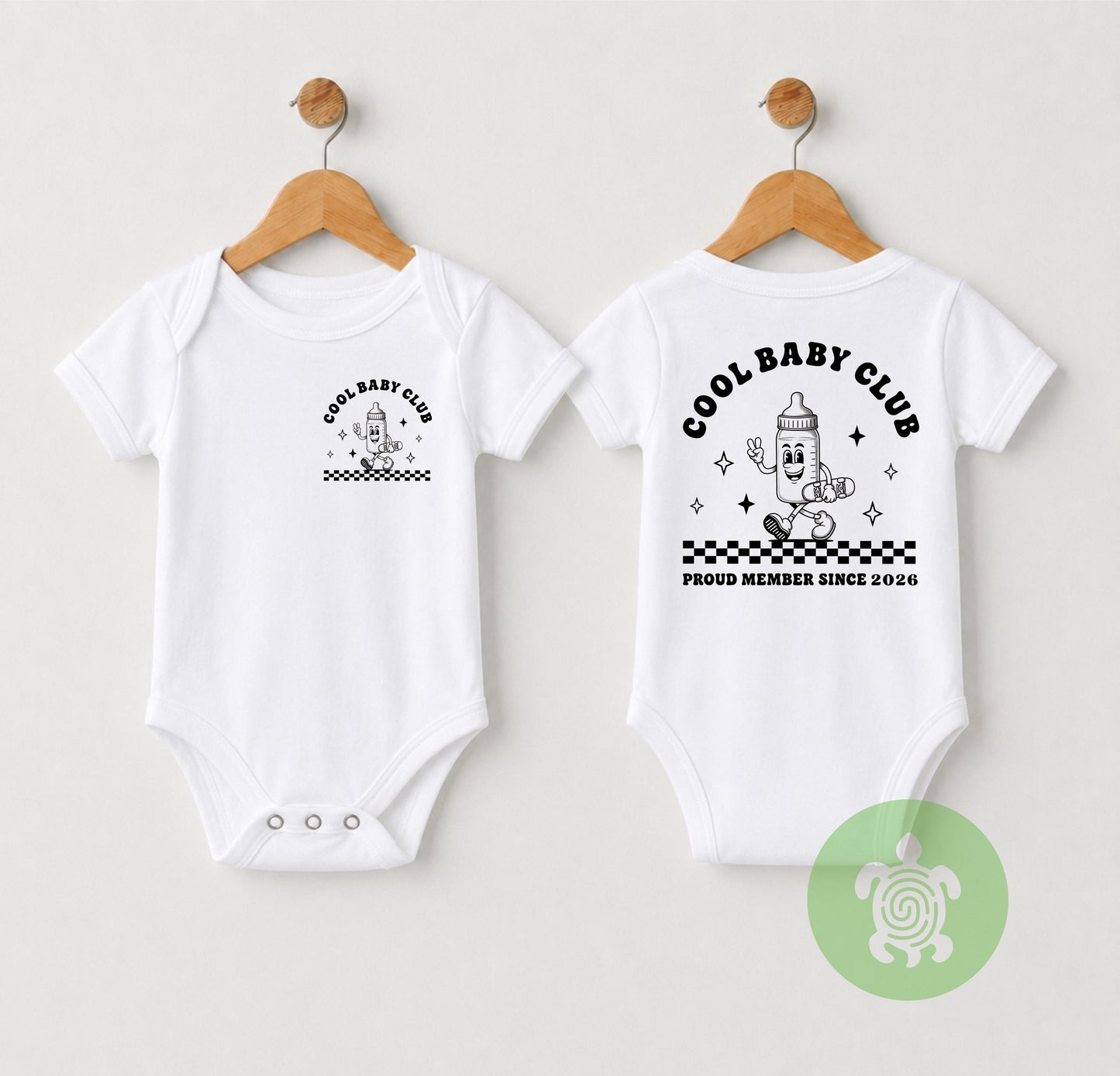 Matching Cool Dads Club T-Shirts, Cool Kids Club, Babygrow, Father's Day, Dad Gift, Retro Style tshirt, Custom Est Date, Baby, New Father