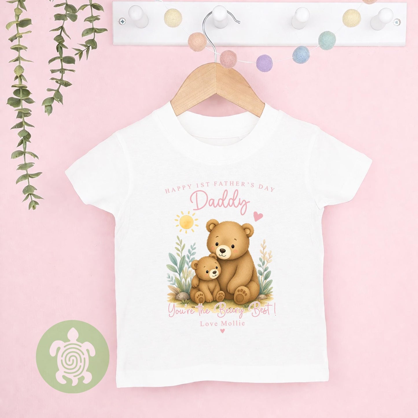 Personalised Happy First Father's Day, Newborn babygrow, First Father’s Day, Babis 1st Fathers day, Beary Best Dad, Gifts for first time Dad