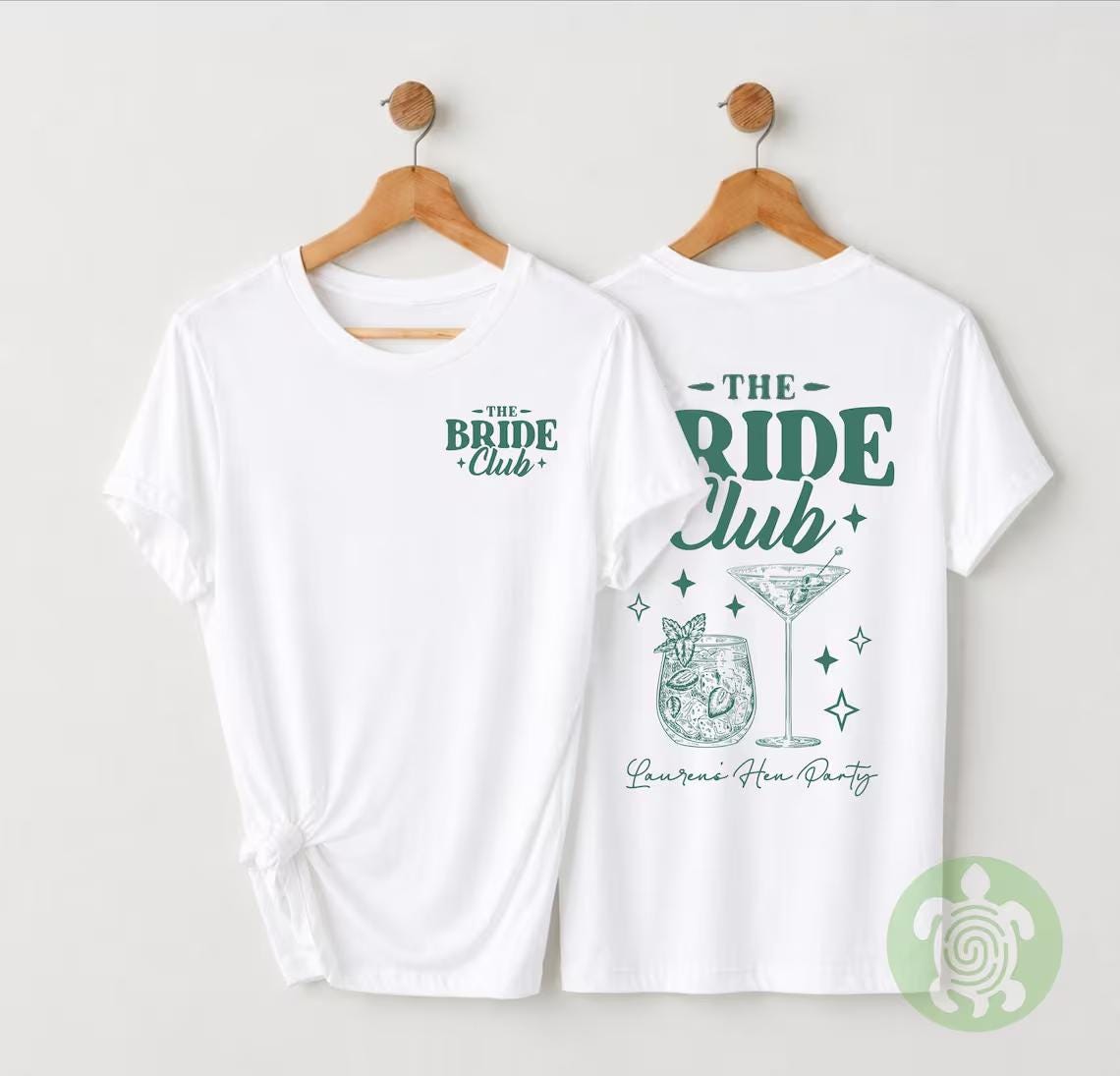 Matching Bride Club Cocktails T-shirt, Personalised Team Bride, Bachelorette Party Tshirts, Bridal Party Top, Bride To Be Tee, Hen Party