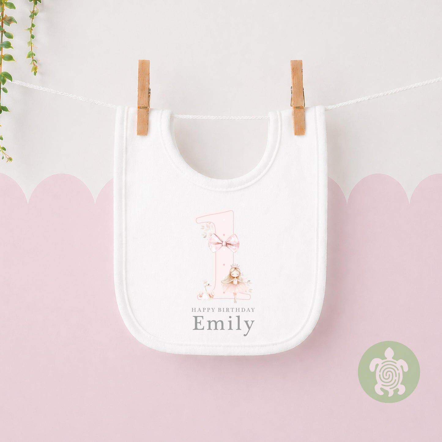 Ballerina Pink Shadow Happy Birthday Party T-shirt Top, Personalised 1st 2nd 3rd Birthday design, Birthday Outfit, First Second Birthday Tee