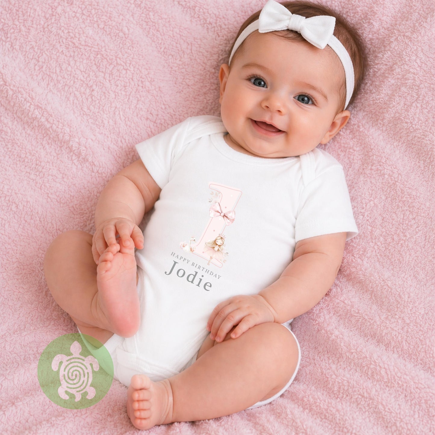 Ballerina Pink Shadow Happy Birthday Party T-shirt Top, Personalised 1st 2nd 3rd Birthday design, Birthday Outfit, First Second Birthday Tee