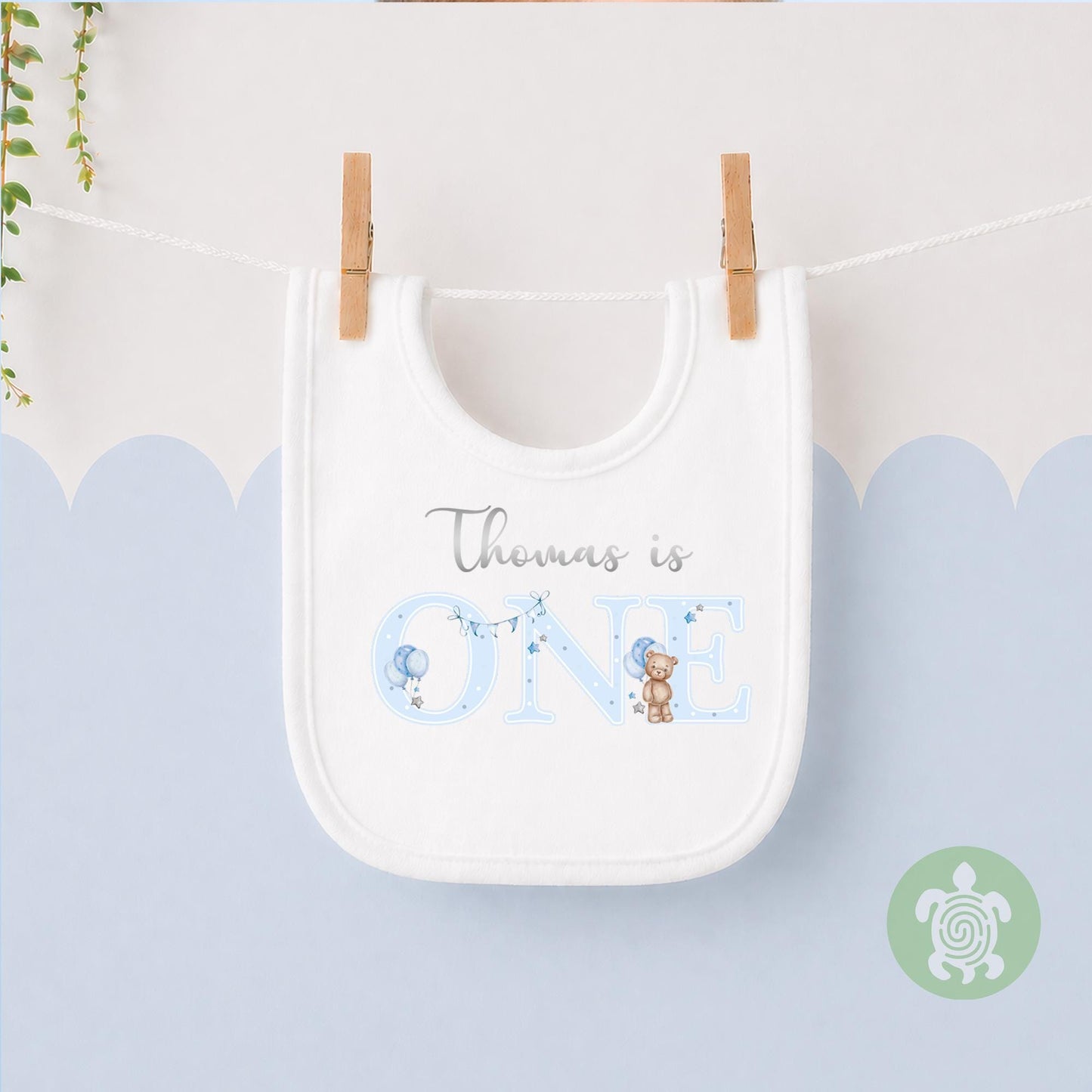 Blue Teddy Any Age, 1st Birthday Party Sweatshirt, Personalised First Birthday design Childs Jumper Sweatshirt Baby Boy Girl