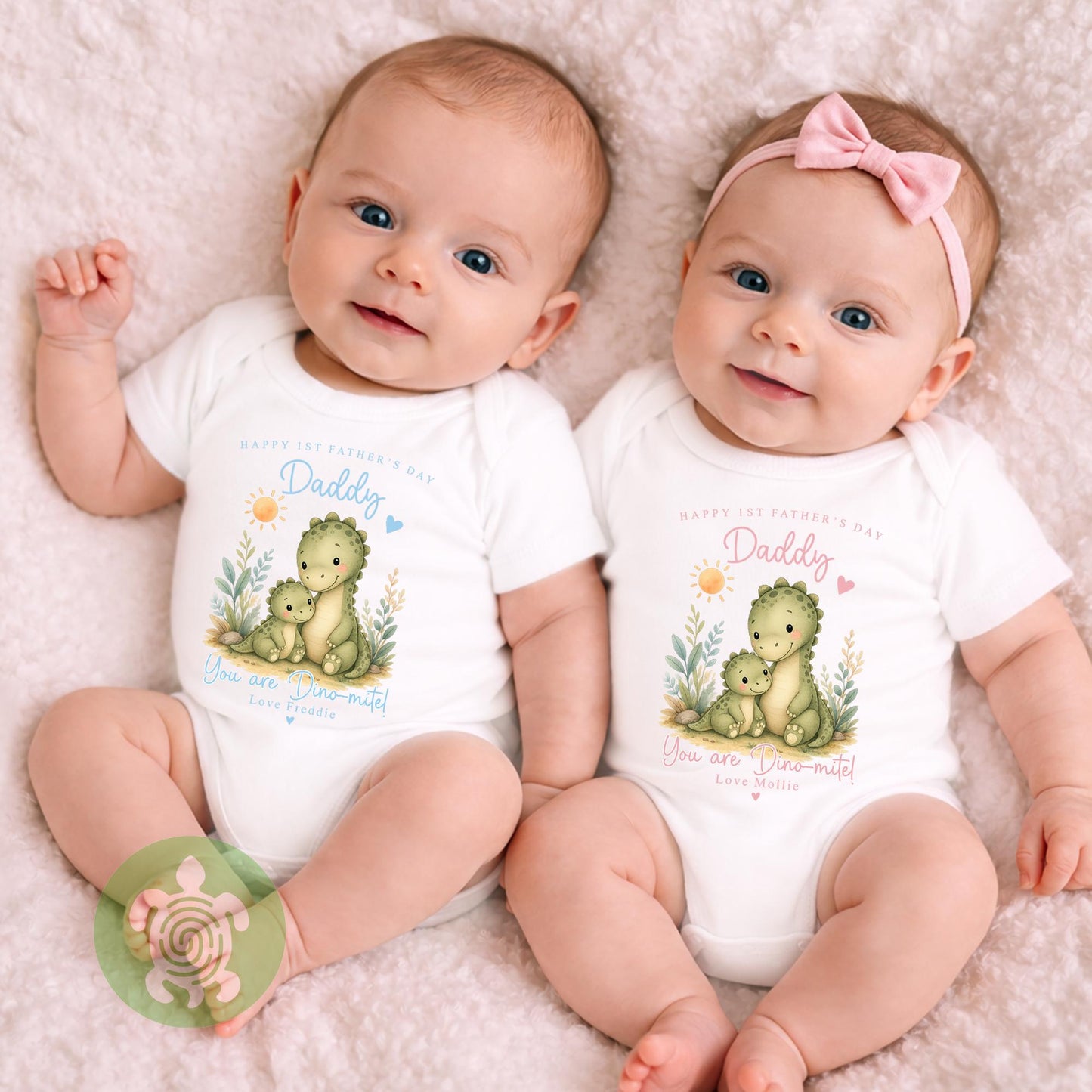 Personalised Happy First Father's Day, Newborn babygrow, First Father’s Day, Babis 1st Fathers day, You're Dino-mite, Gifts for 1st time Dad