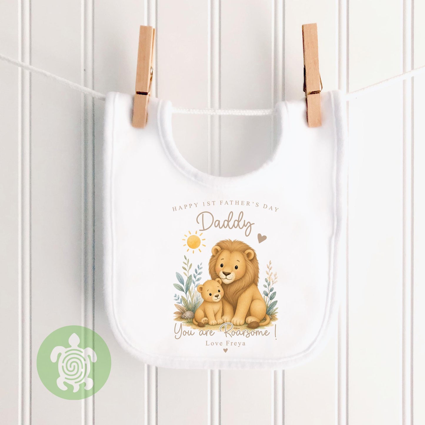 Personalised Happy First Father's Day, Newborn babygrow, First Father’s Day, Babis 1st Fathers day, You are Roarsome, Gifts for 1st time Dad