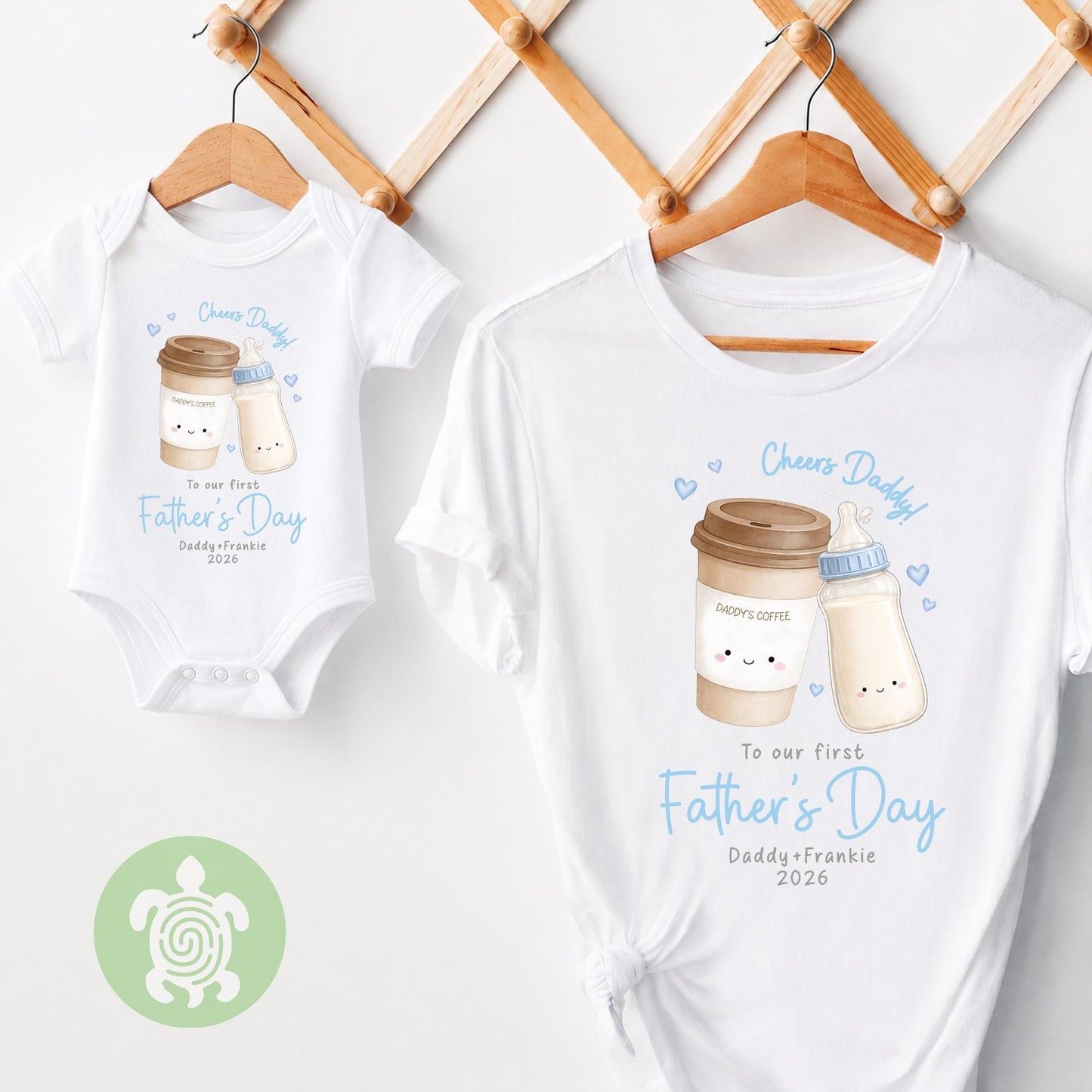 Matching First Father’s Day Cheers Baby Sleepsuit, 1st Father’s Day as My Daddy Babygrow, New Dad Gift, Father’s Day Bodysuit, Baby Outfit